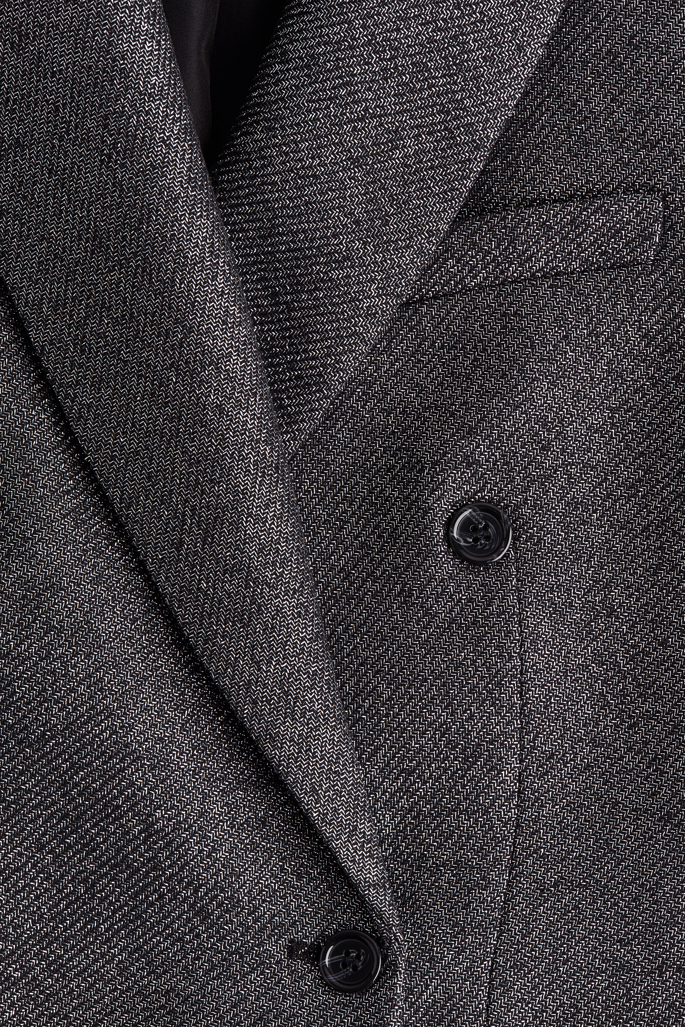 Wool-blend glittery blazer