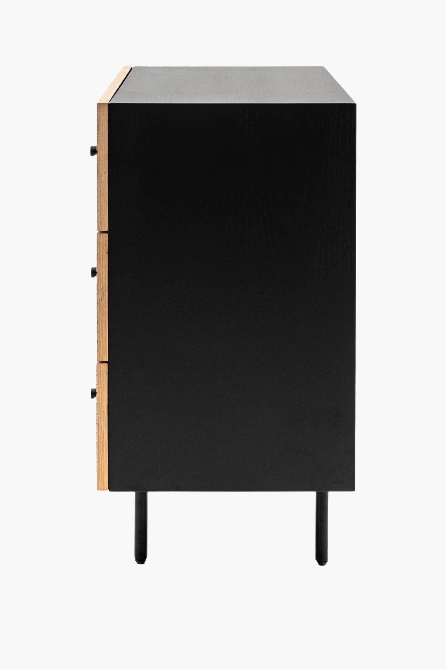 3 Drawer Linear Chest Of Drawers - Black - 6