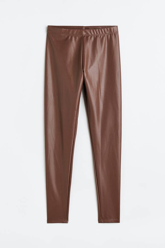 Coated leggings - Mørk brun/Sort/Lys beige/Mørk kakigrønn/dc/dc/dc - 6