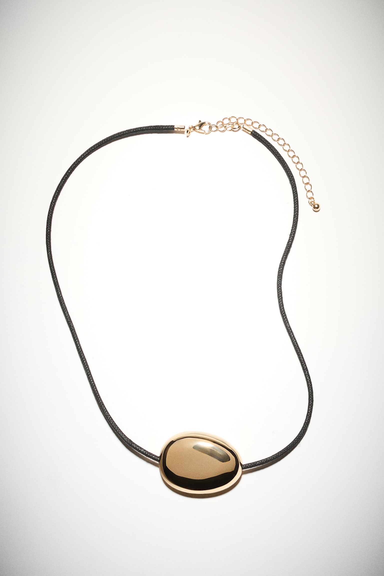 Pendant cord necklace - Gold-coloured/Black - 2