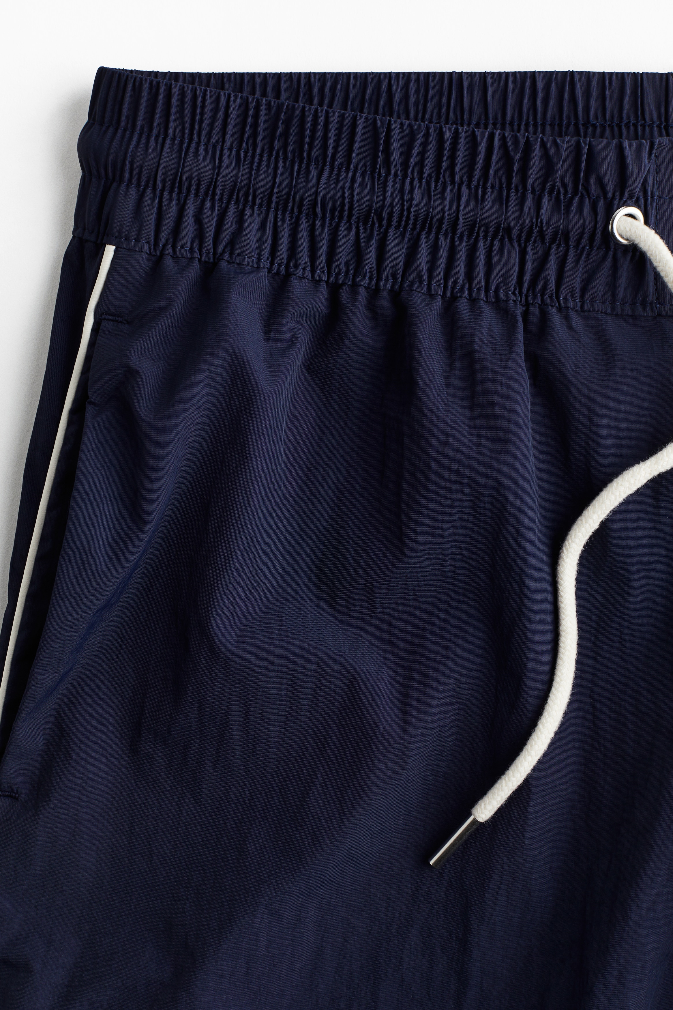 Nylon drawstring trousers
