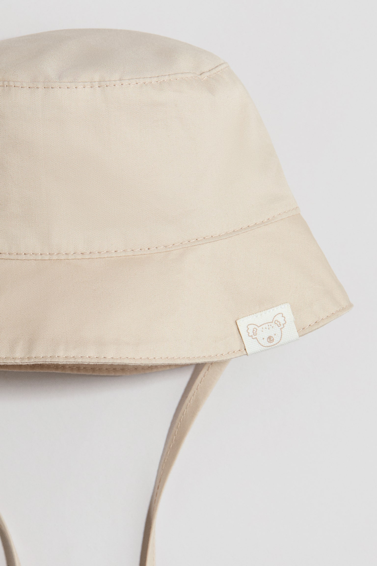 Cotton bucket hat - Light beige/Navy blue/White/Beige/Beige/Palm trees - 2