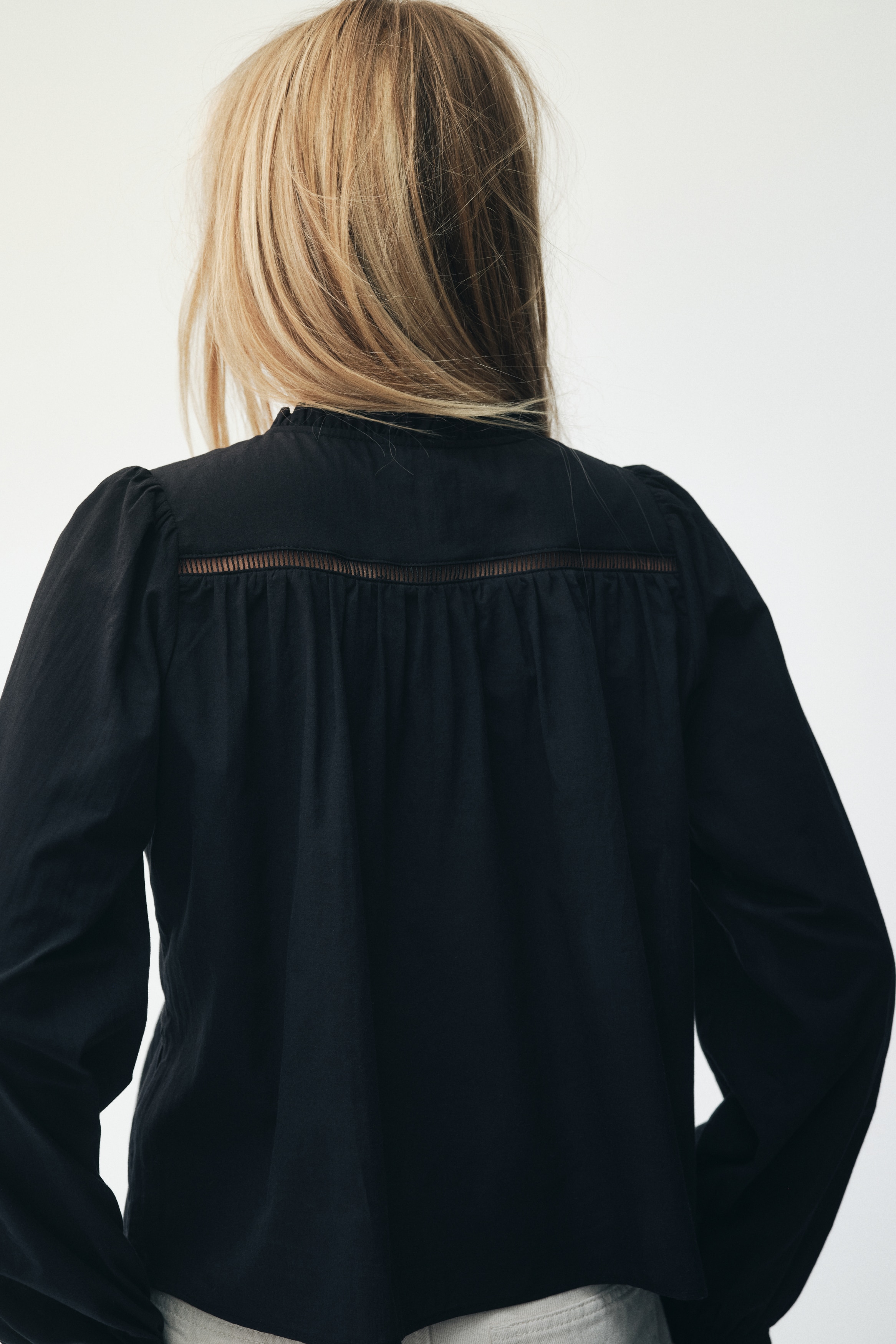 Embroidered cotton blouse