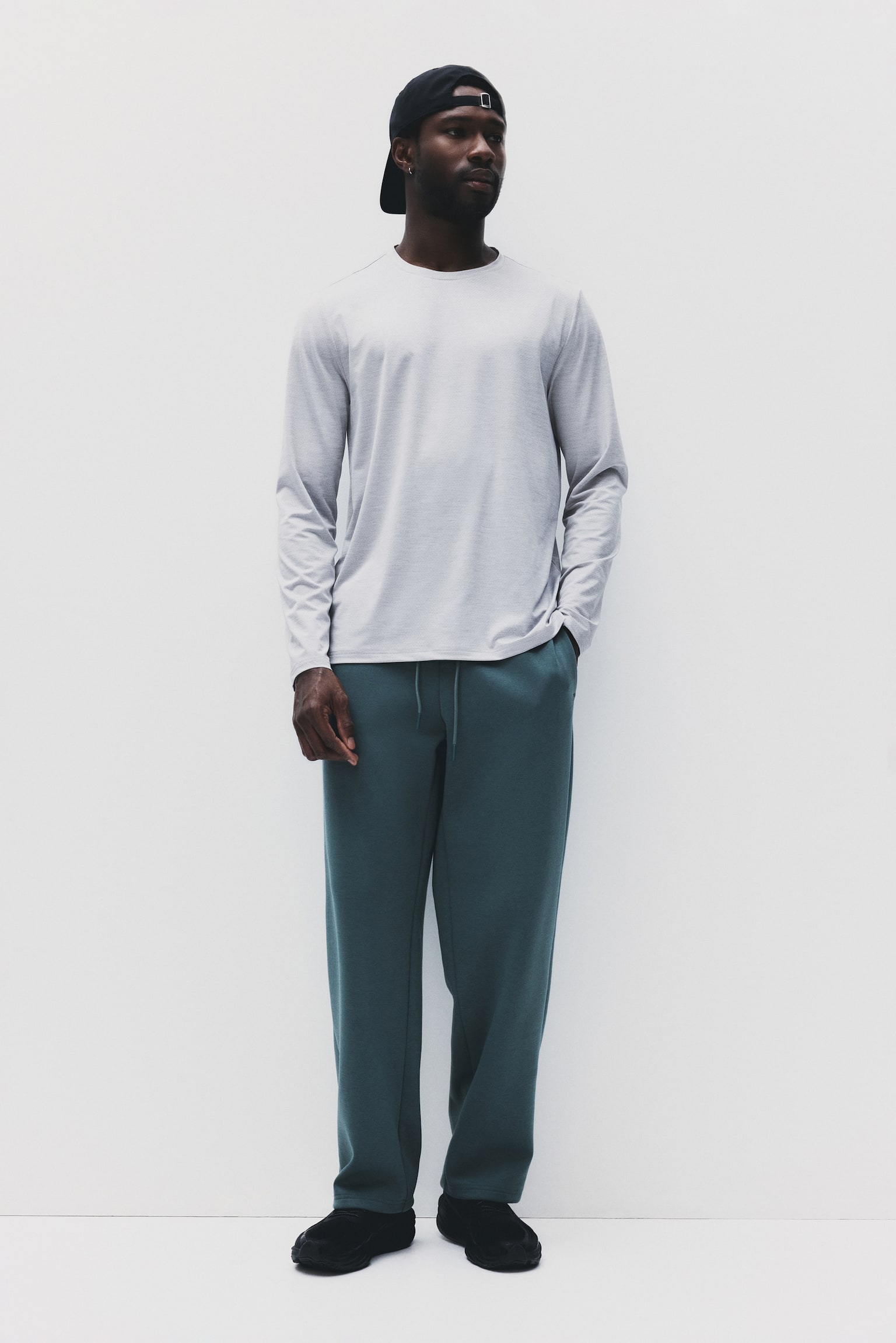 Regular Fit Sports joggers - Dusty teal/Light grey marl/Black/Dark grey/Beige/Dark grey/Dusty green/Burgundy - 4