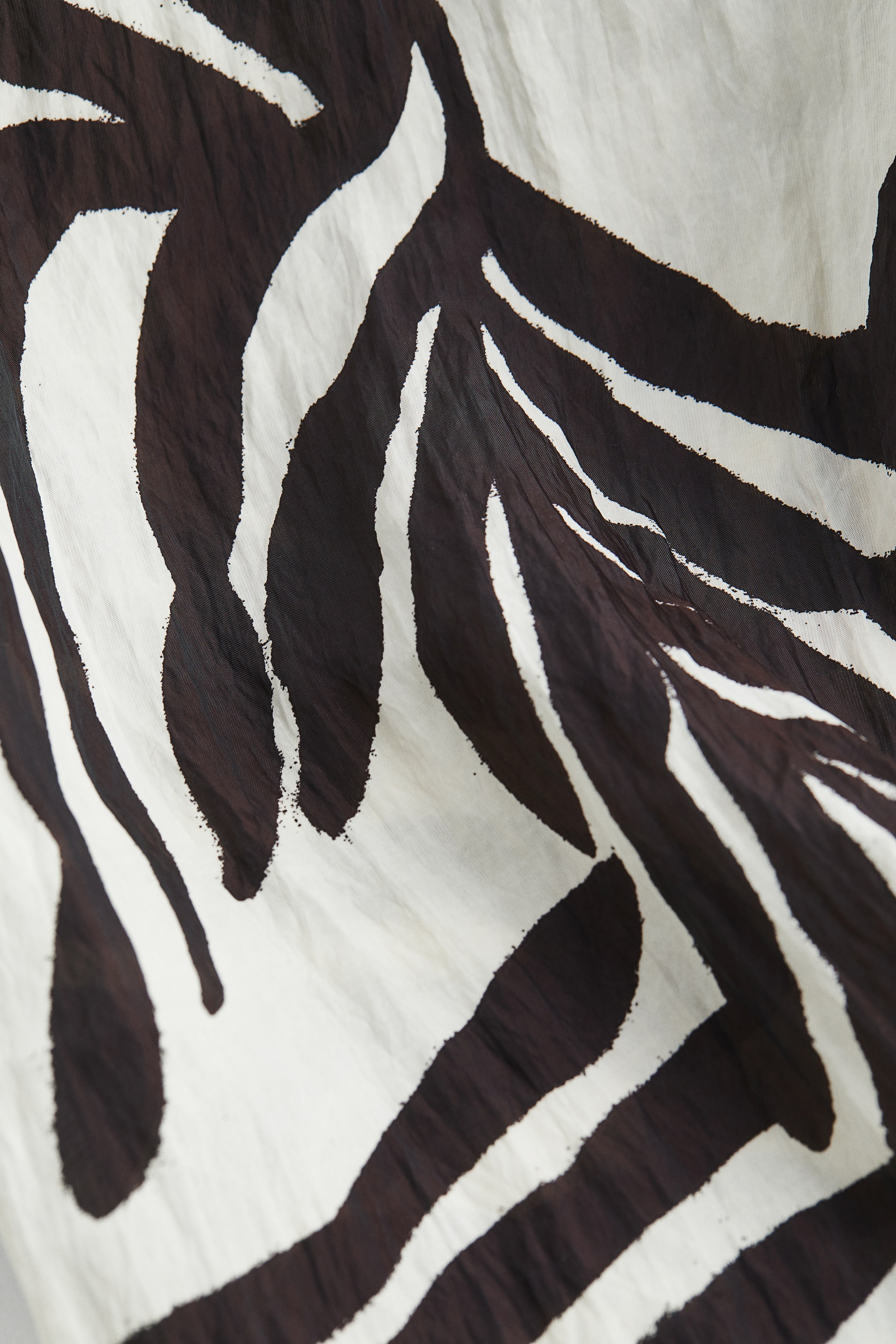 View larger image: Wide pull-on trousers - White/Leaves - Ladies | H&M IN 2