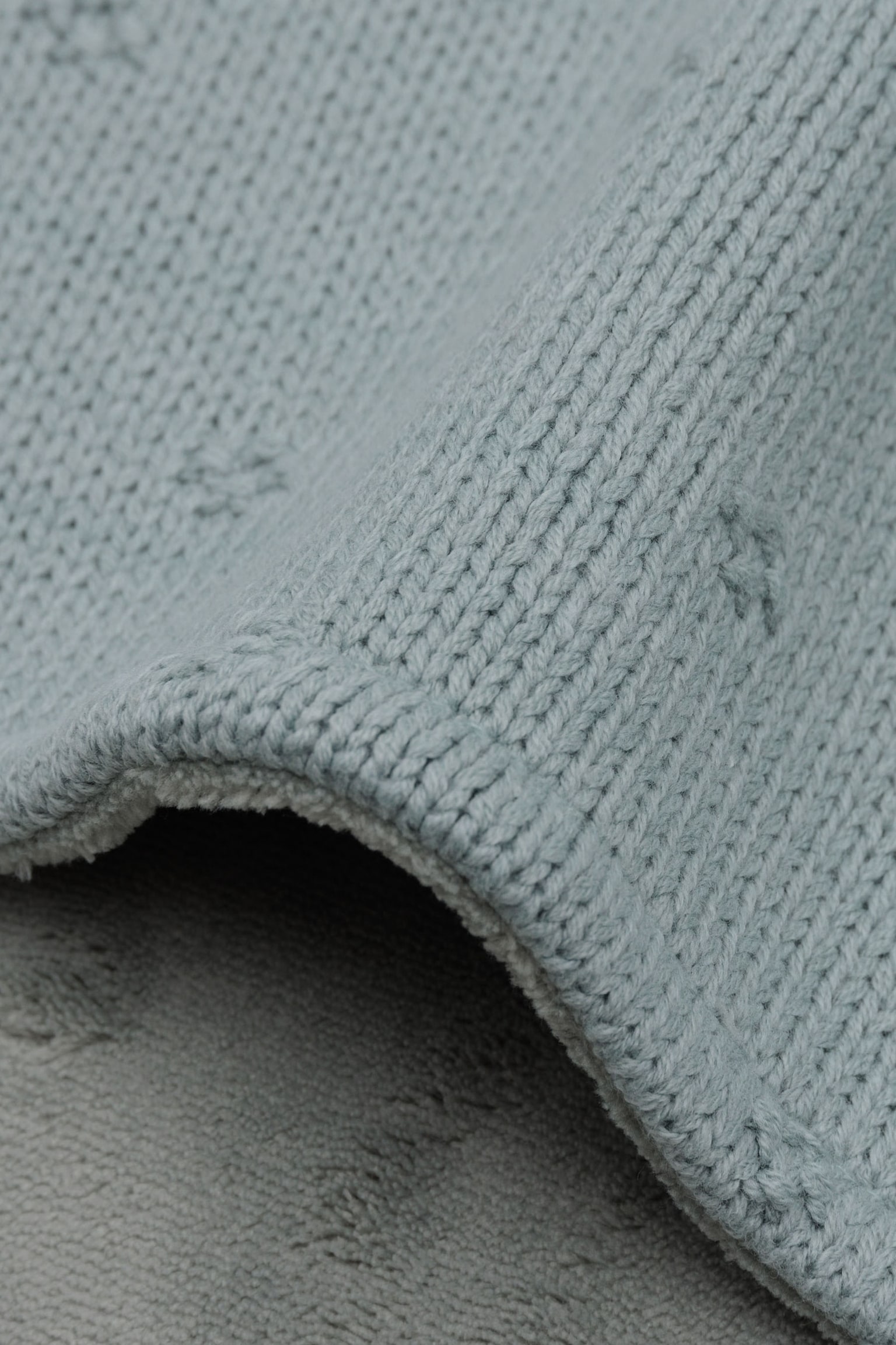 Blanket 100x150 - Cosy Knit - Sea Green/Oatmeal/Biscuit/Wild Rose/Ivory/Wild Rose/Ivory/Sea Green/Ivory/Check Knit/biscuit/Check Knit/oatmeal - 4