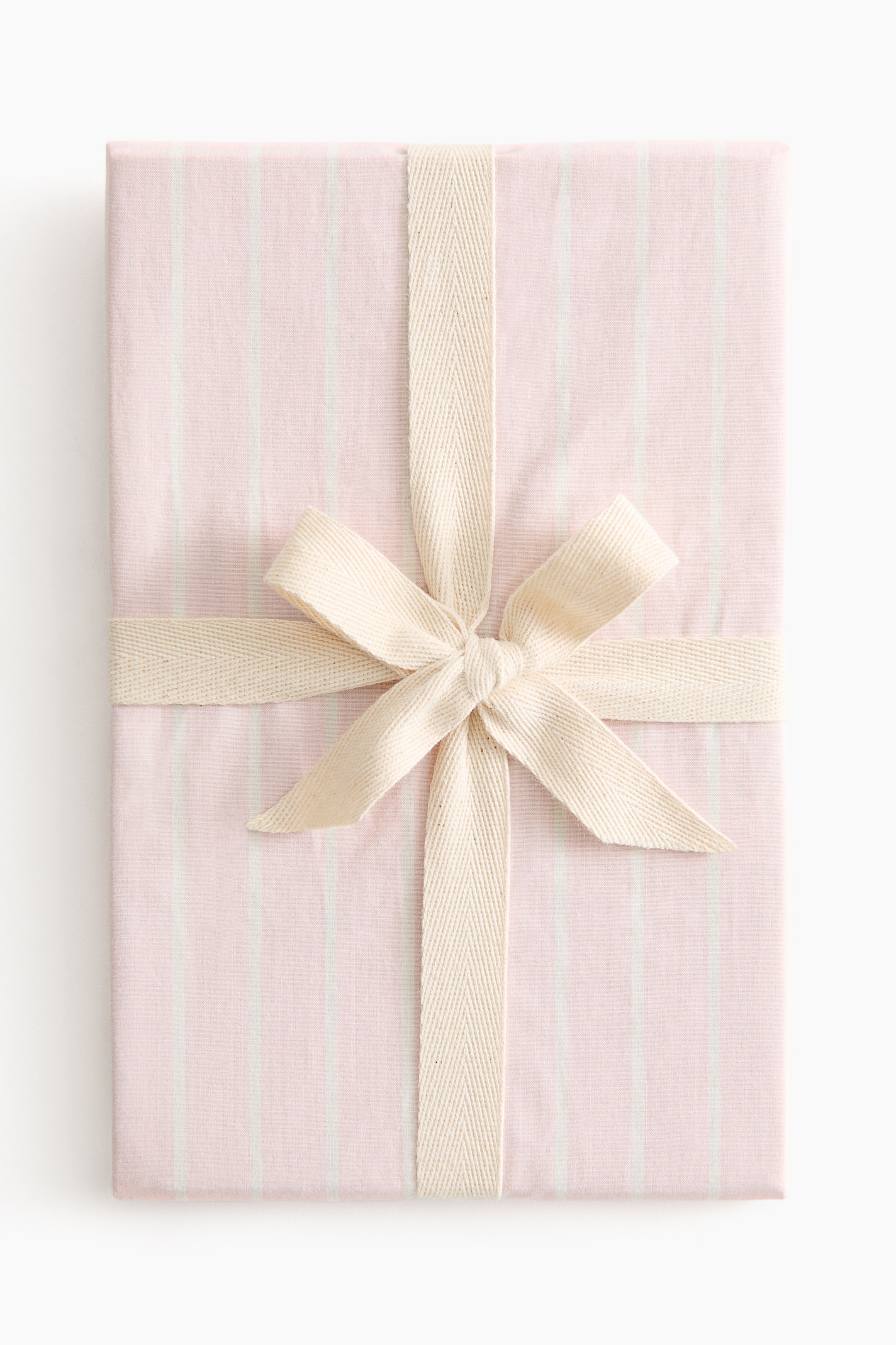 Visualizza immagine più grande: Lenzuolo con angoli da culla in percalle di cotone - Rosa chiaro/righe - HOME | H&M IT 2