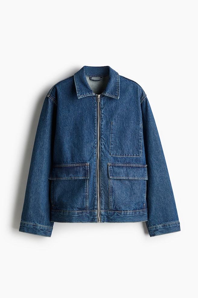 Denim jacket - Dark denim blue - 1