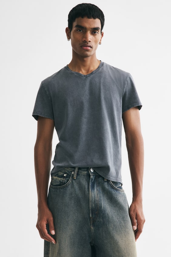 Bawełniany T-shirt Slim Fit