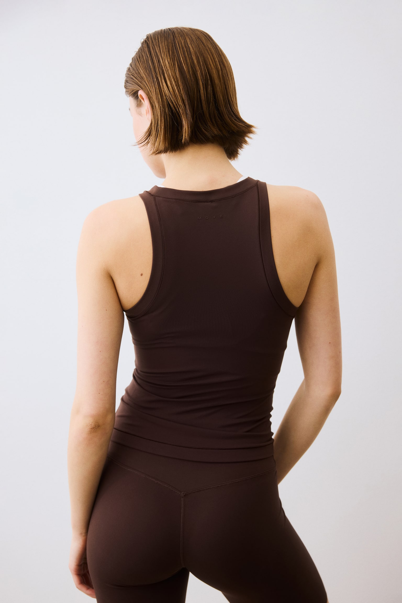 Top deportivo sin mangas Slim Fit con SoftMove™ - Warm brown/Dark clay grey - 5