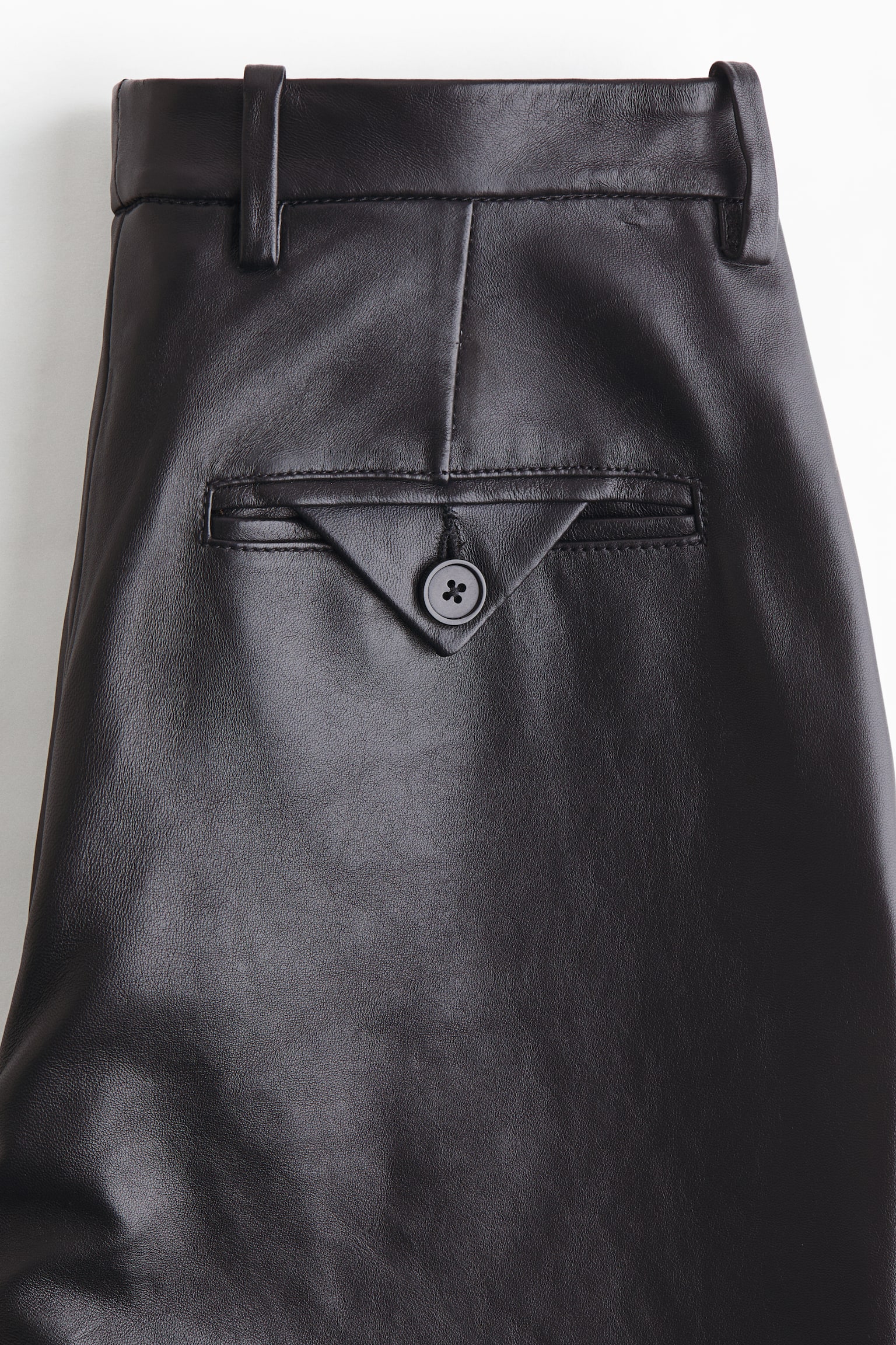 Leather trousers - Black - 7