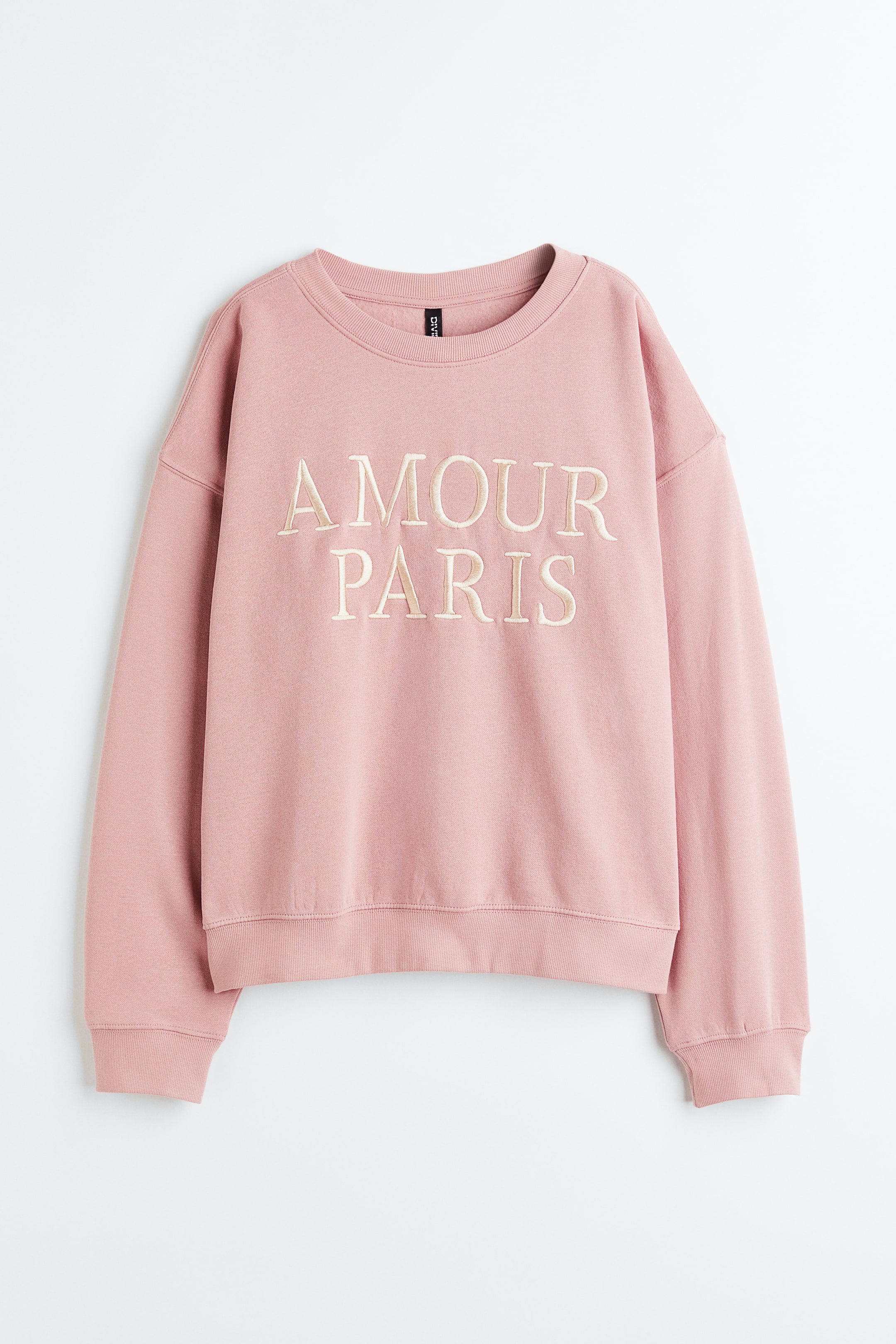 Xem ảnh lớn hơn: Áo nỉ có hoạ tiết - Màu hồng nhạt/Amour Paris - Ladies | H&M VN 1