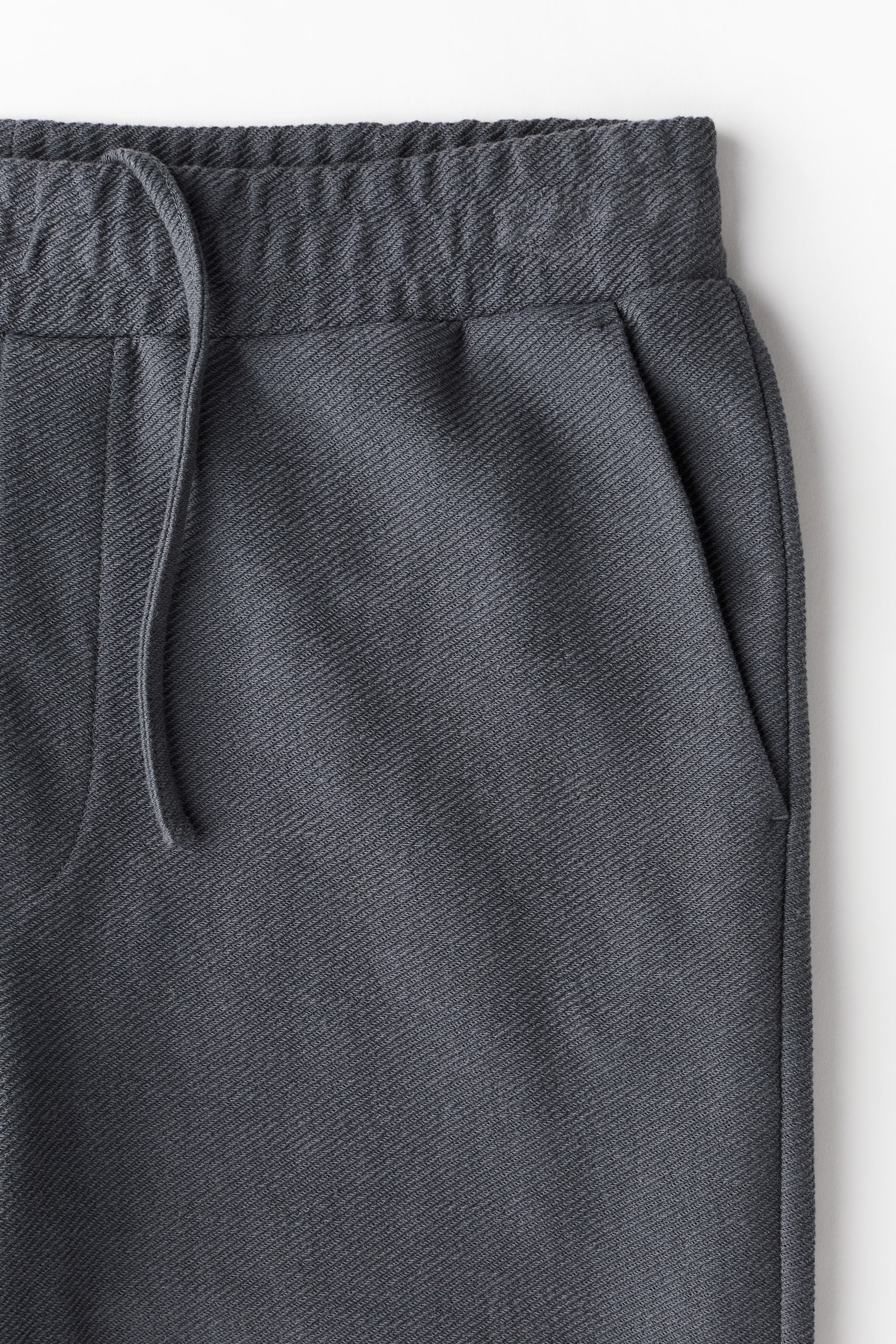 Regular Fit Sweatshorts - Dark grey/White/Black - 6