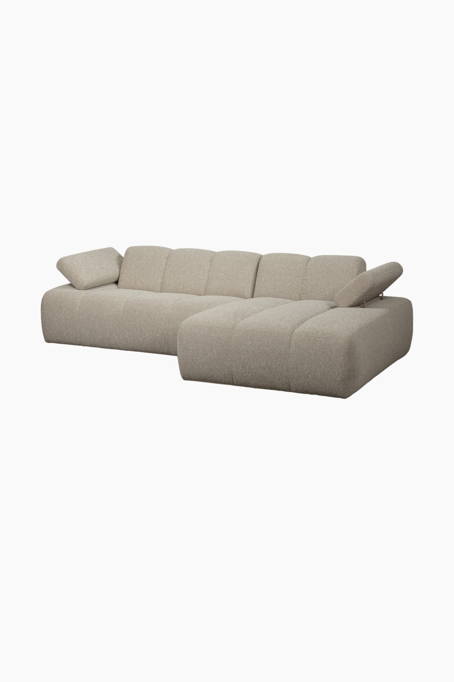Mojo Chaise Longue Droite - Beige - 5