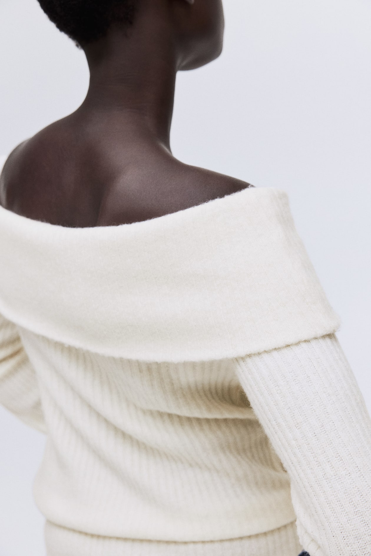 Rib-Knit Off-the-Shoulder Top - image 2