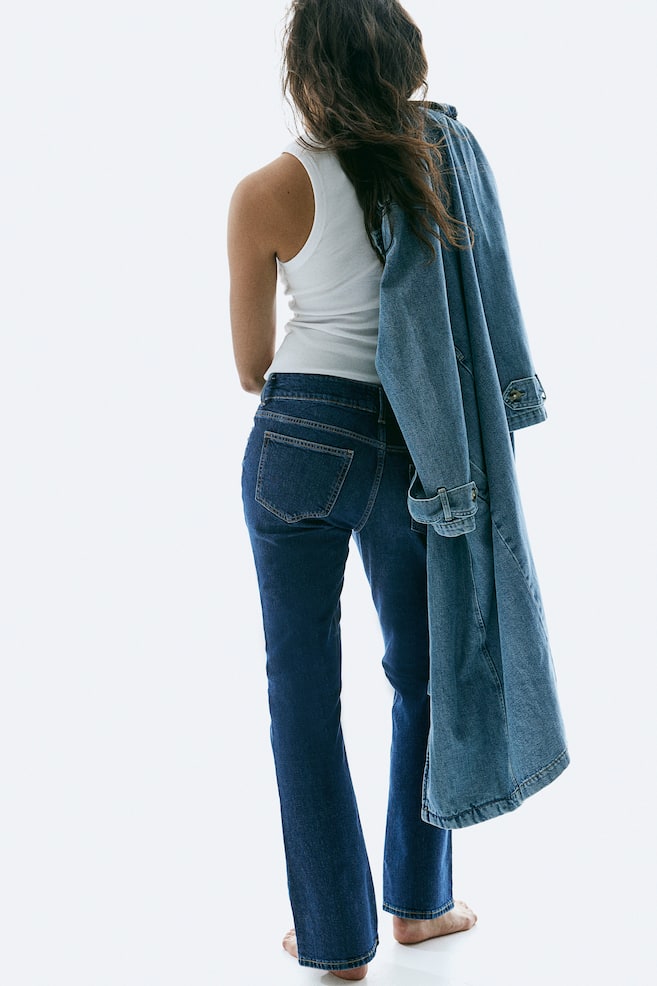 Flared Low Jeans - Denim blue - 3