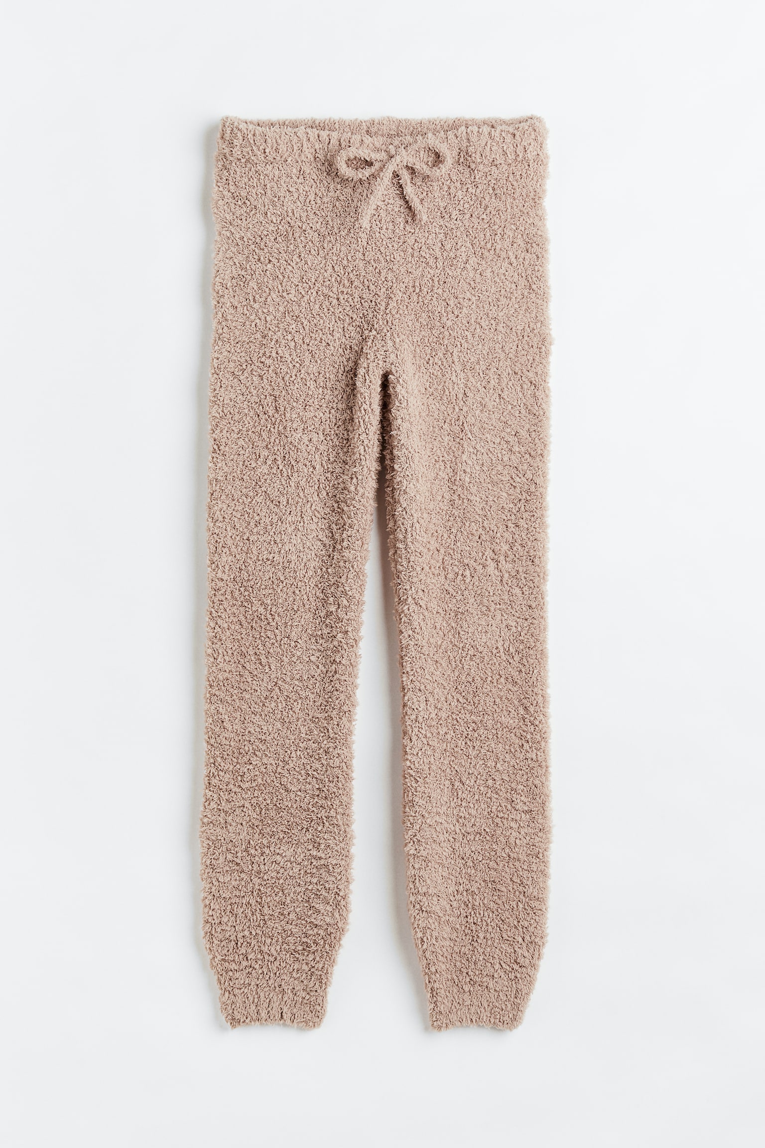 Fluffy joggers - Beige/Dark grey/Cream - 1