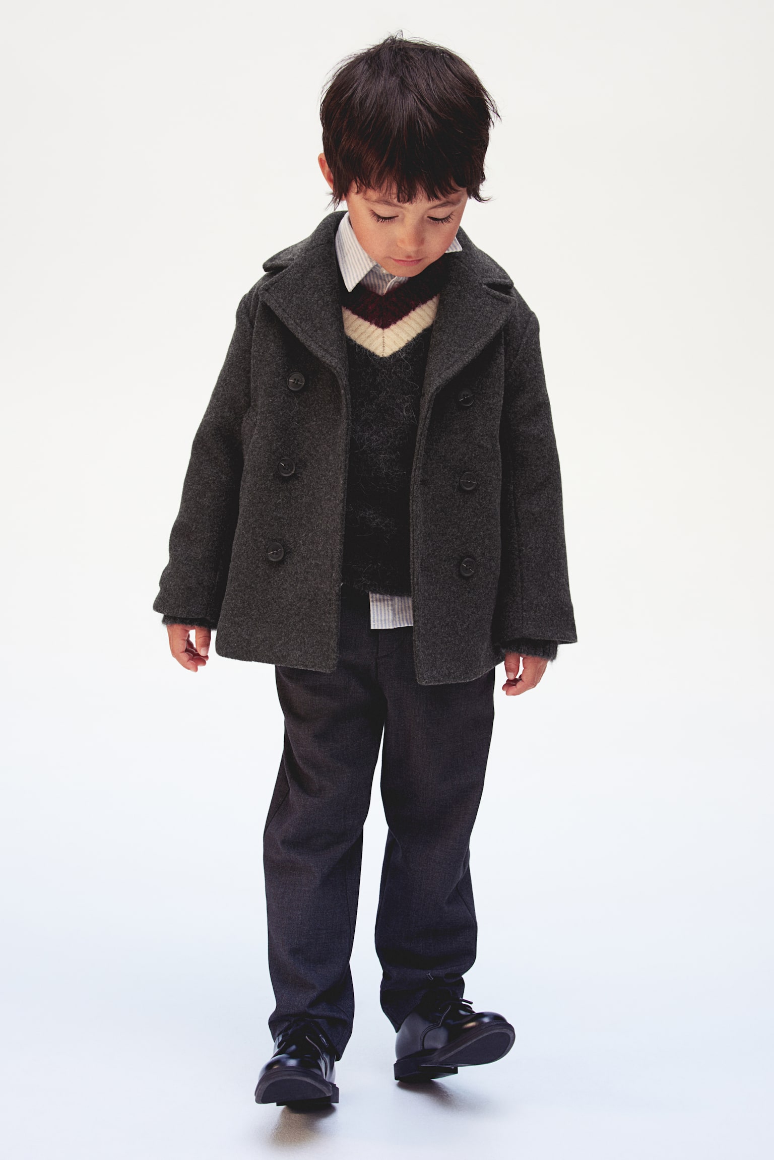 Pea coat - Dark grey/Navy blue - 3