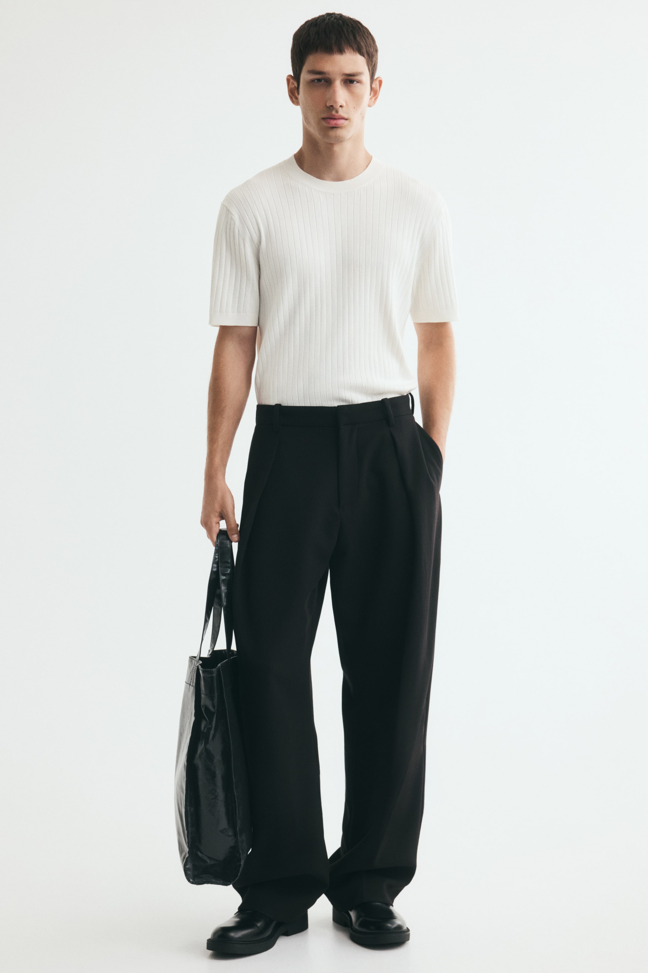 Slim-Fit Knit T-Shirt