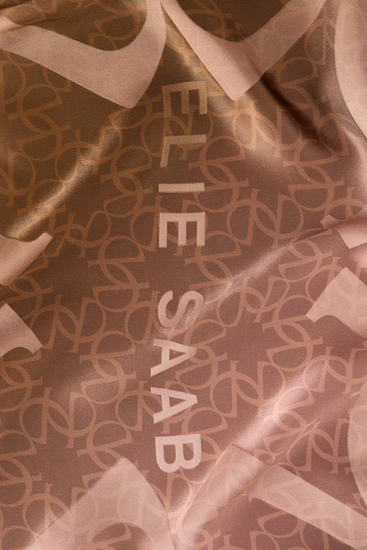 Женский шарф H&M Square Silk, цвет: Коричневый — фото 3