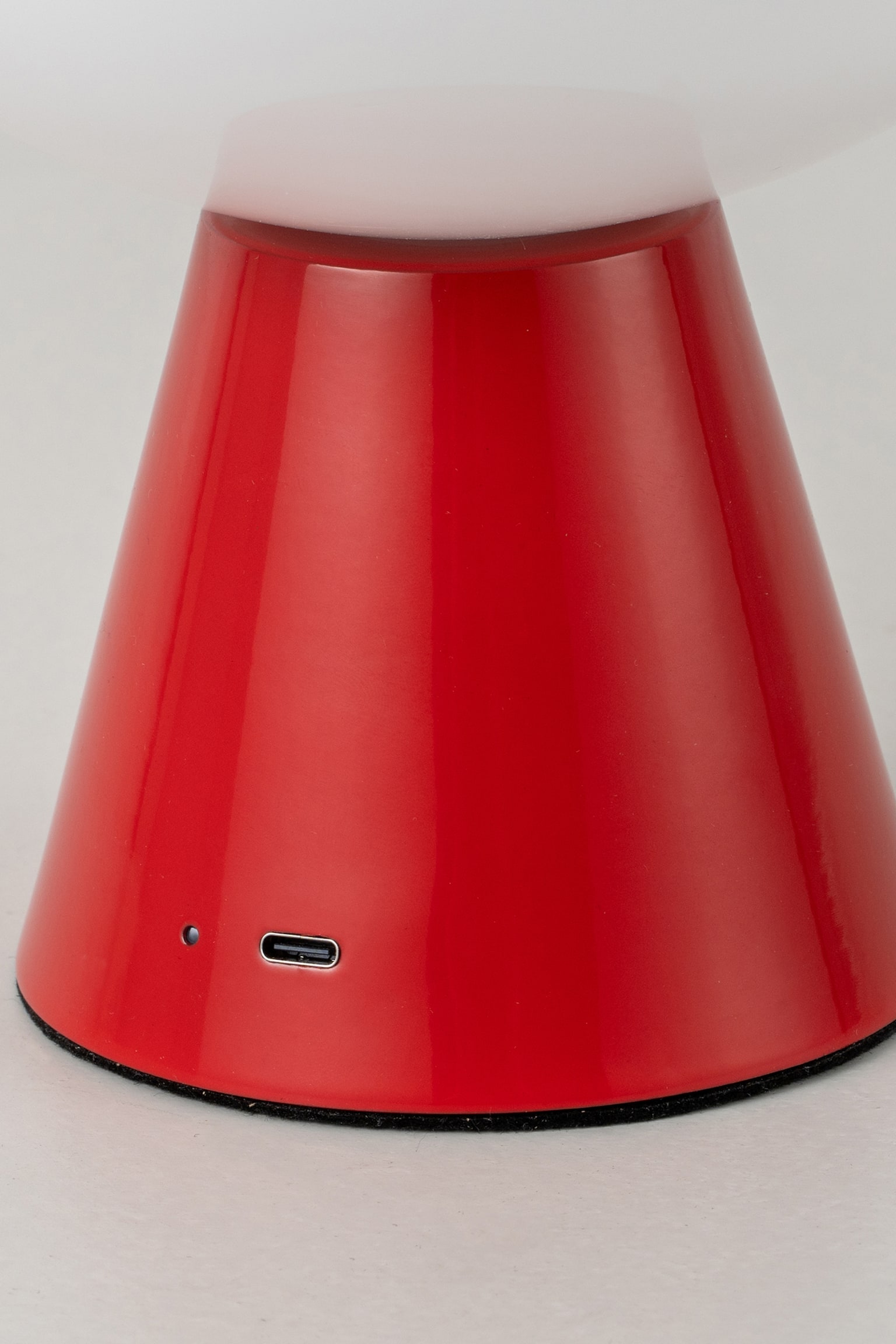 Bowl Rechargeable Table Lamp - Red/Gold/Dark Grey - 4