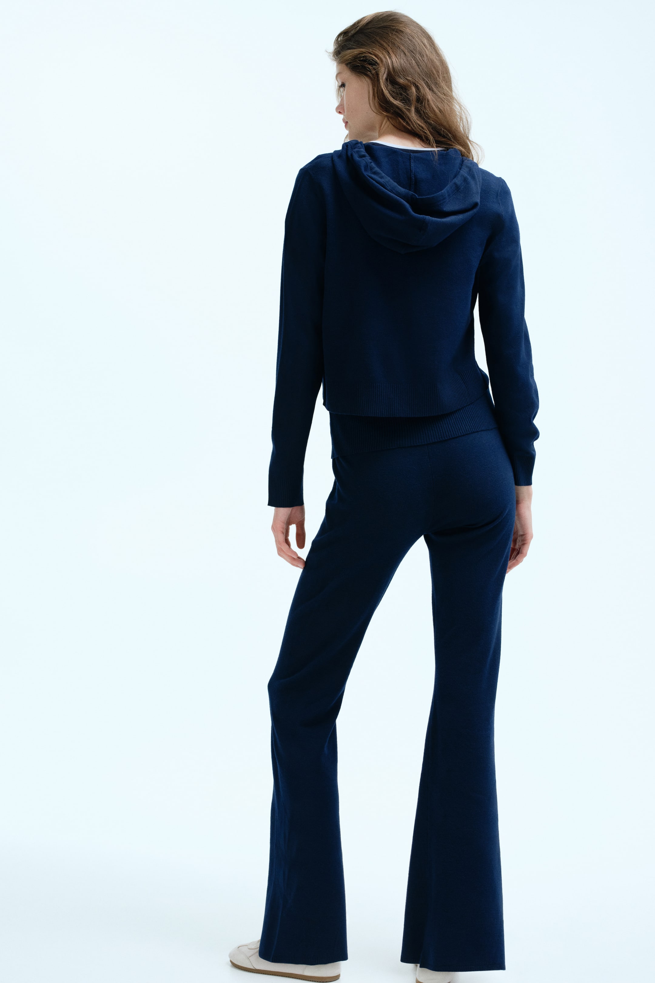 이미지 확대 보기: 후드 가디건 - 네이비 블루 - 여성 | H&M KR 3