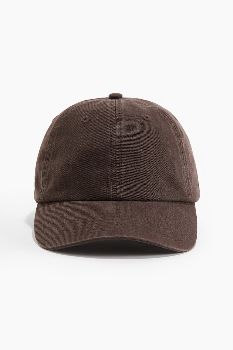 Cotton Twill Cap - Brown - Men | H&M US display picture 1