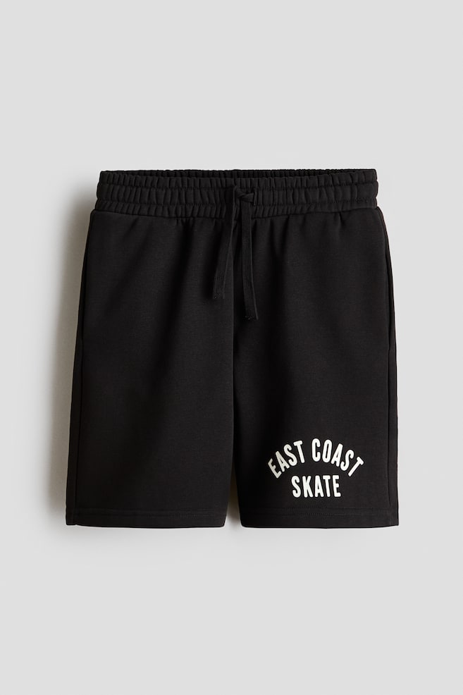 Short en molleton imprimé - Noir/East Coast Skate - 1