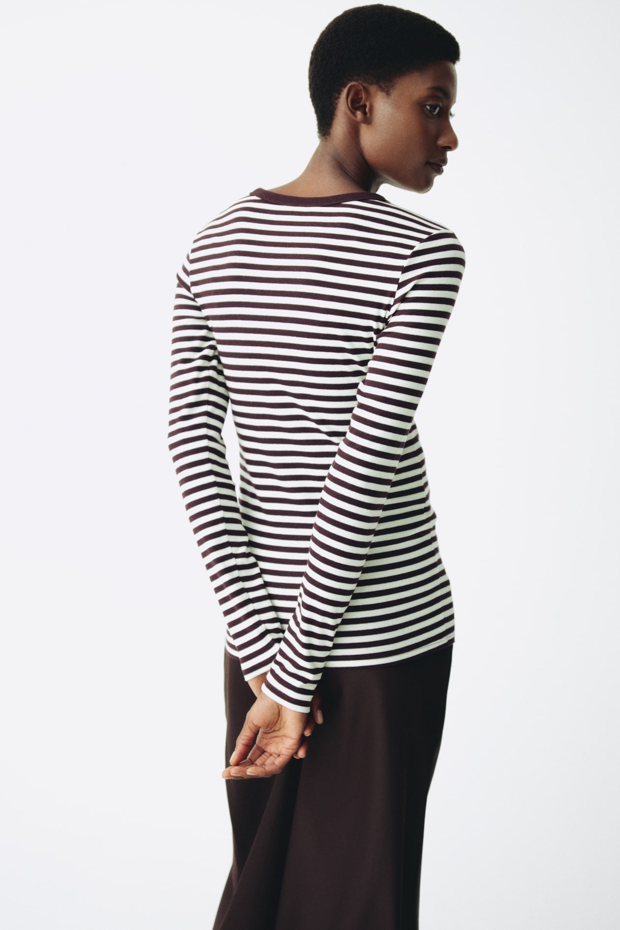 MAMA Ribbed Jersey Top - image 4