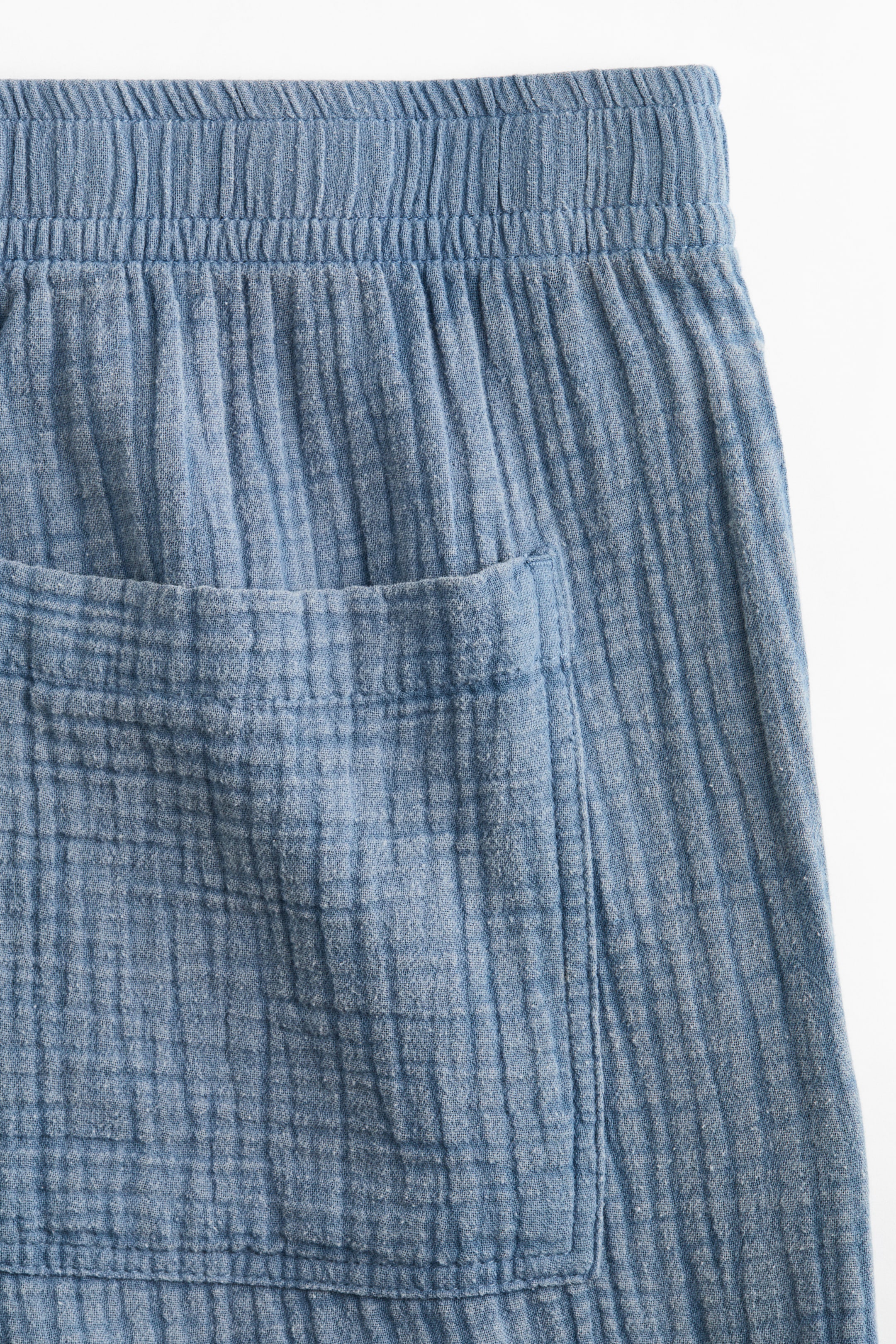 Pantalon ample en mousseline de coton
