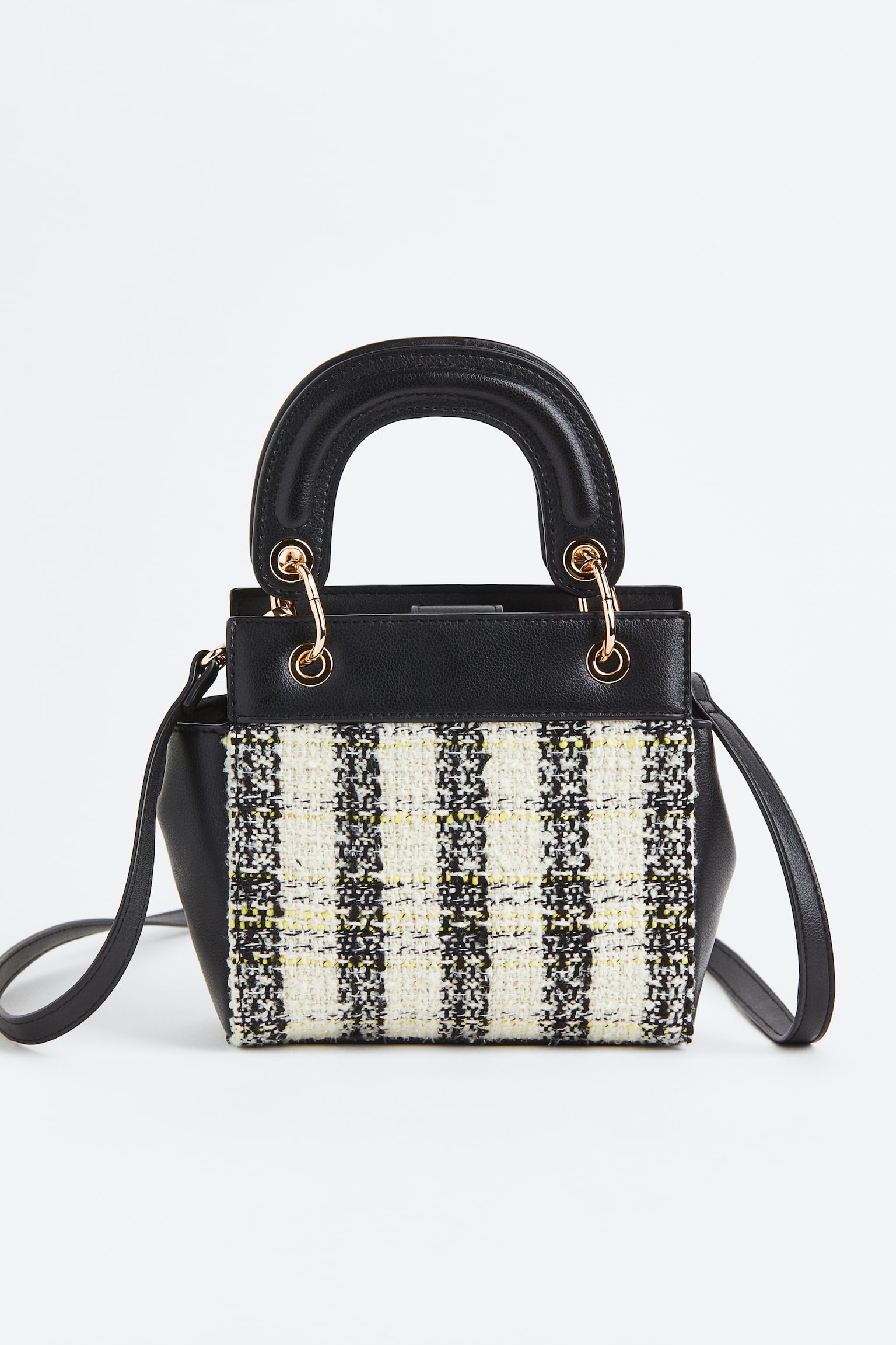 Handbag - Black/Check - 1