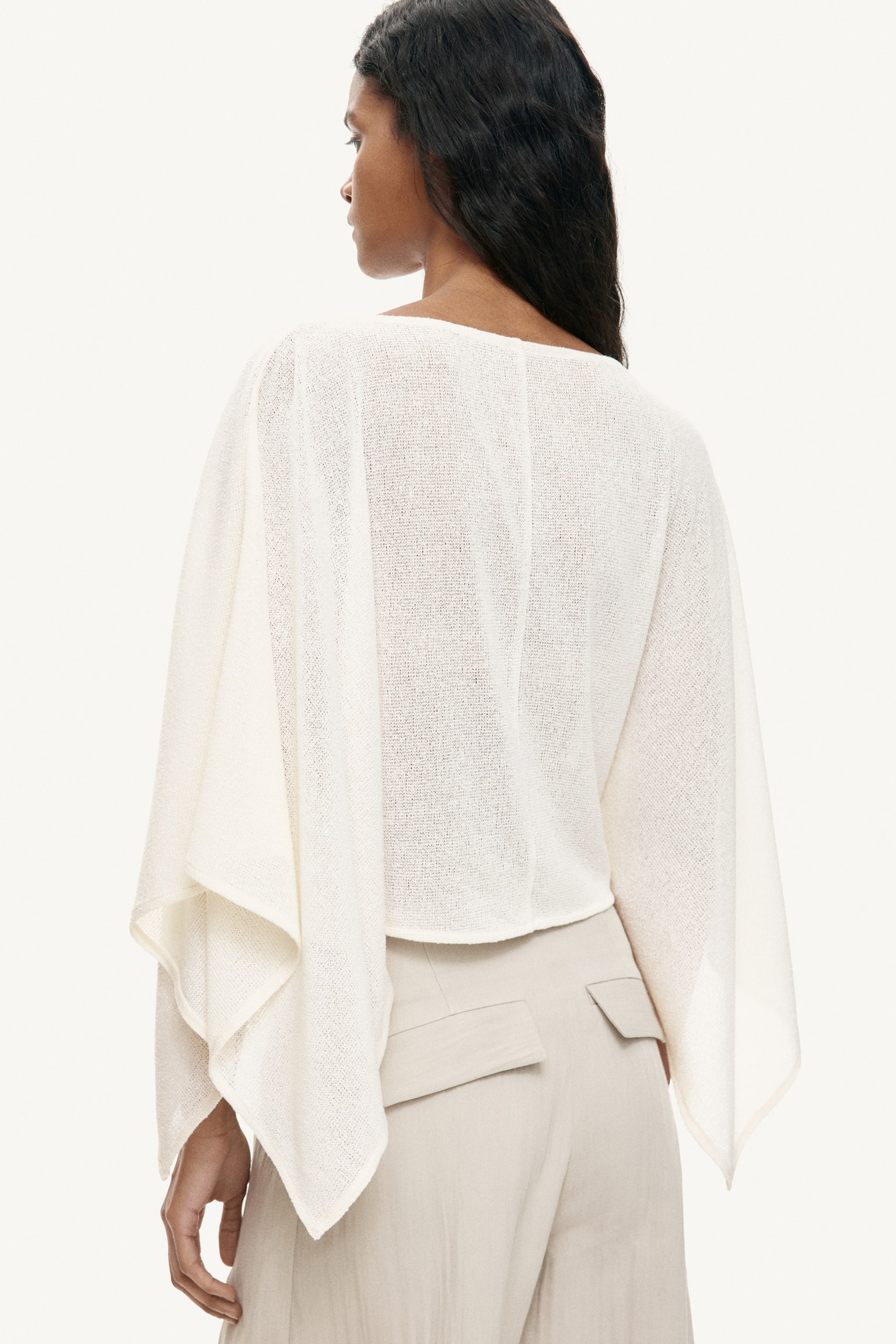 Cape top - Cream/Beige - 3