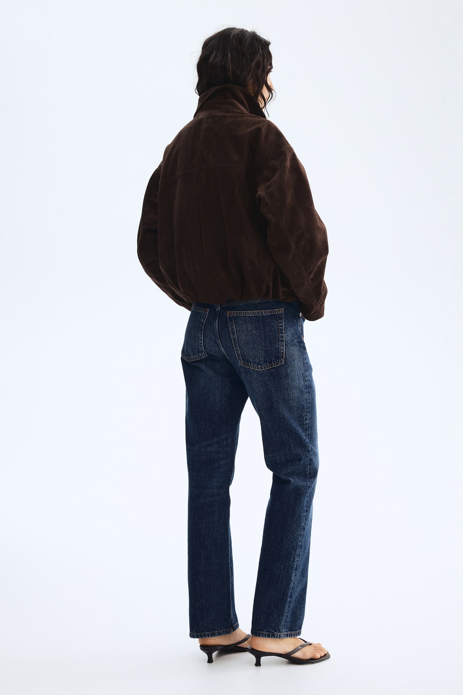 Gepeachte Jacke - Dunkelbraun/Braun - 7