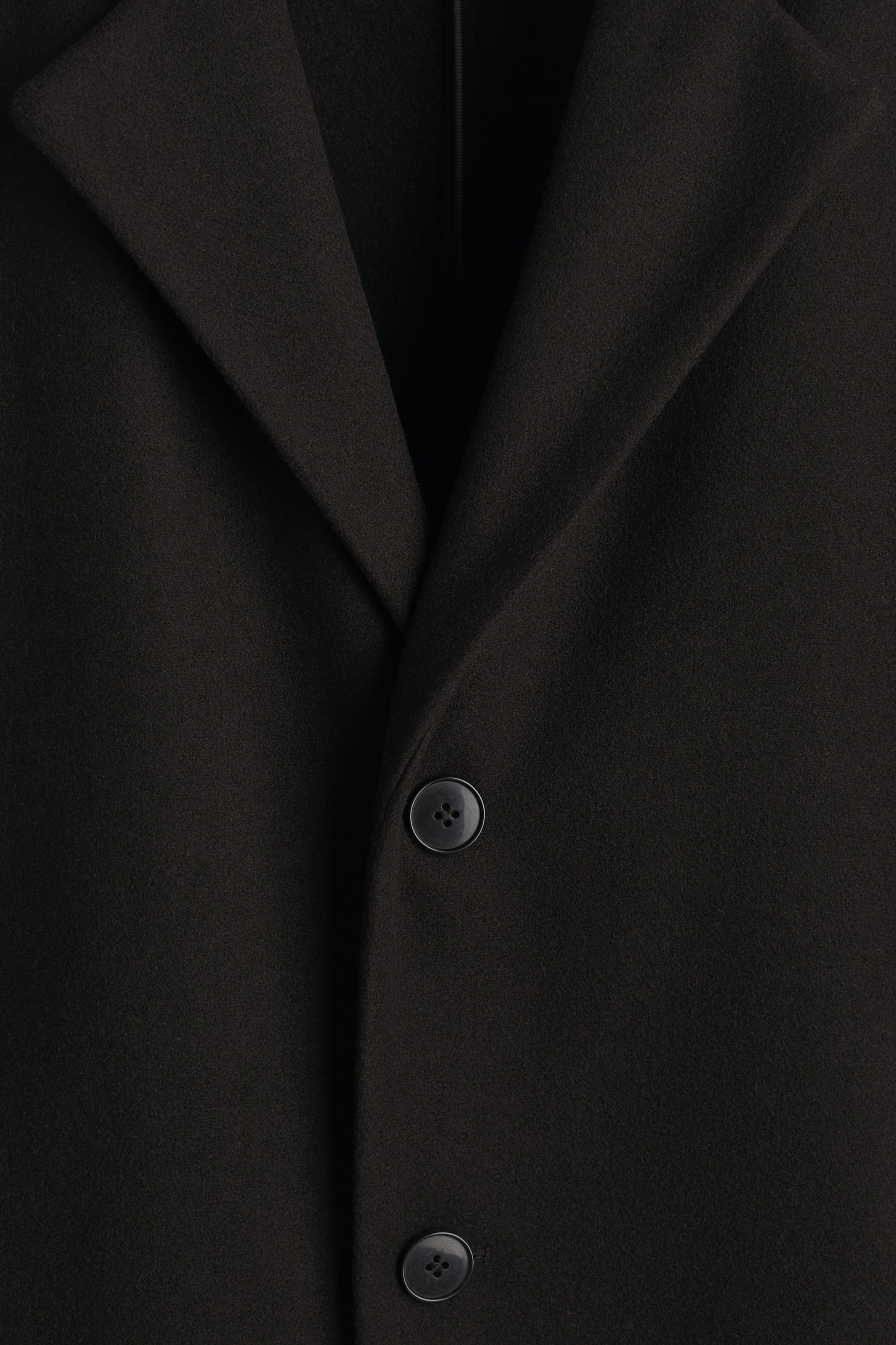 拡大画像を表示: シングルブレストコート - Black - Men | H&M JP 6