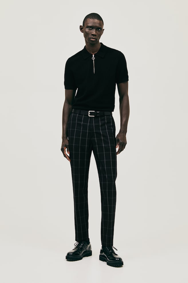 Slim Fit Trousers - Black/Checked/Black/Light grey/Checked/Grey/Checked/dc/dc/dc - 1