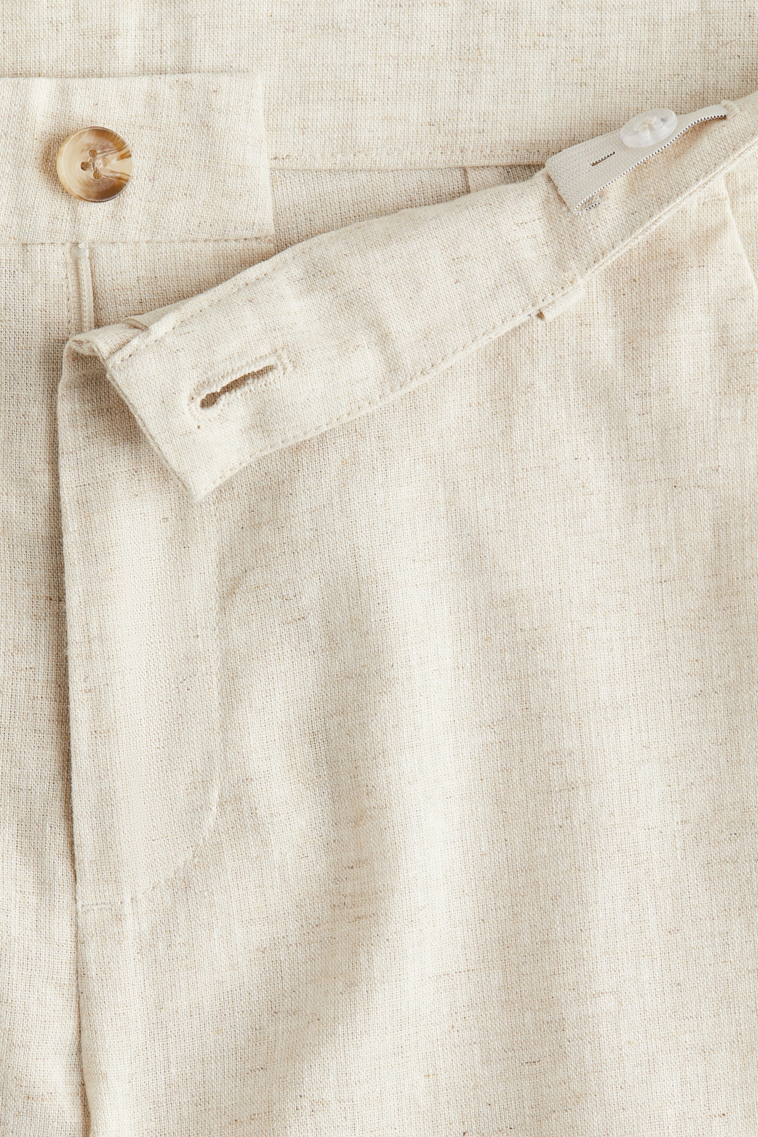 Linen Blend Suit - Light beige - 7