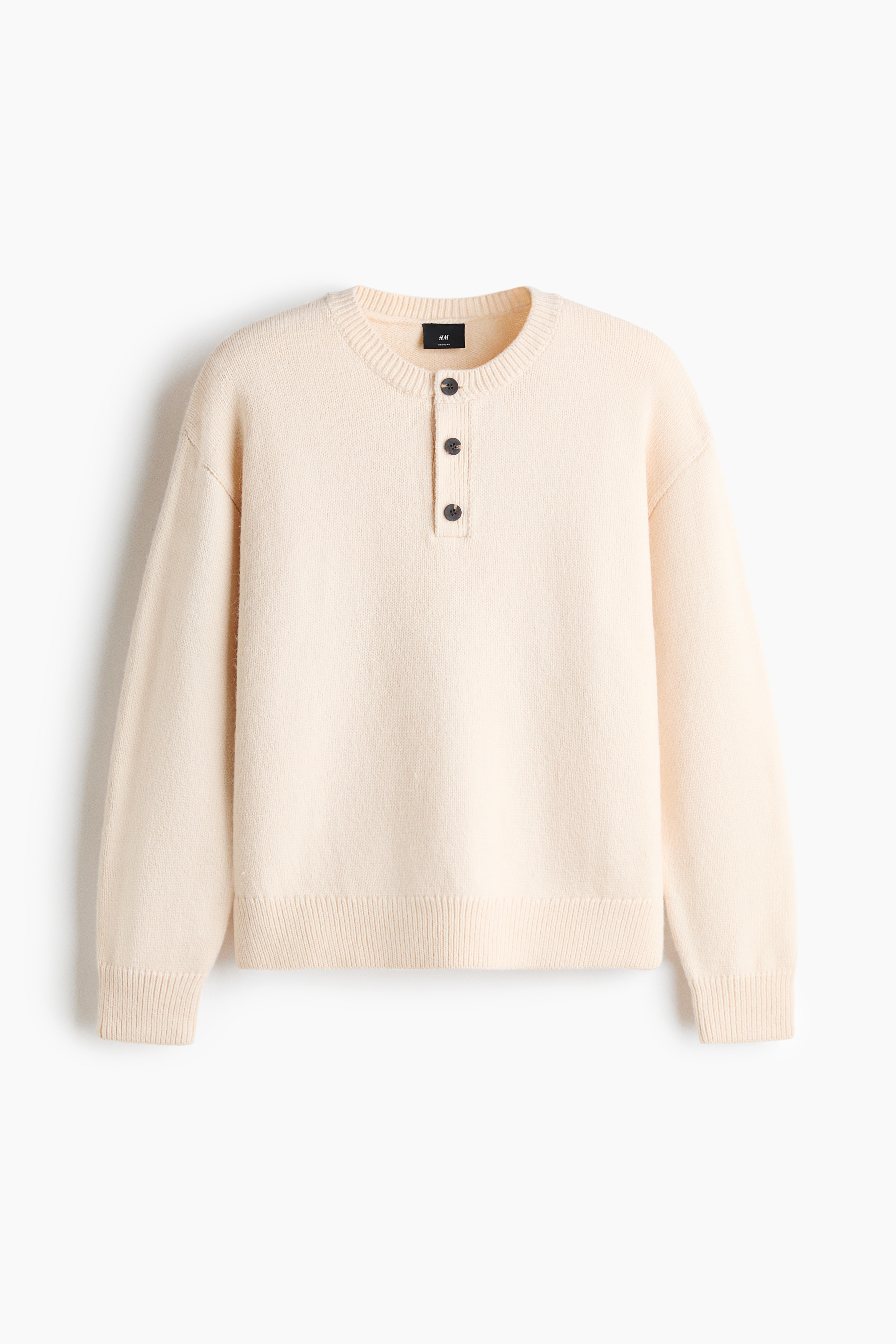 Pullover con mezza bottoniera Regular Fit