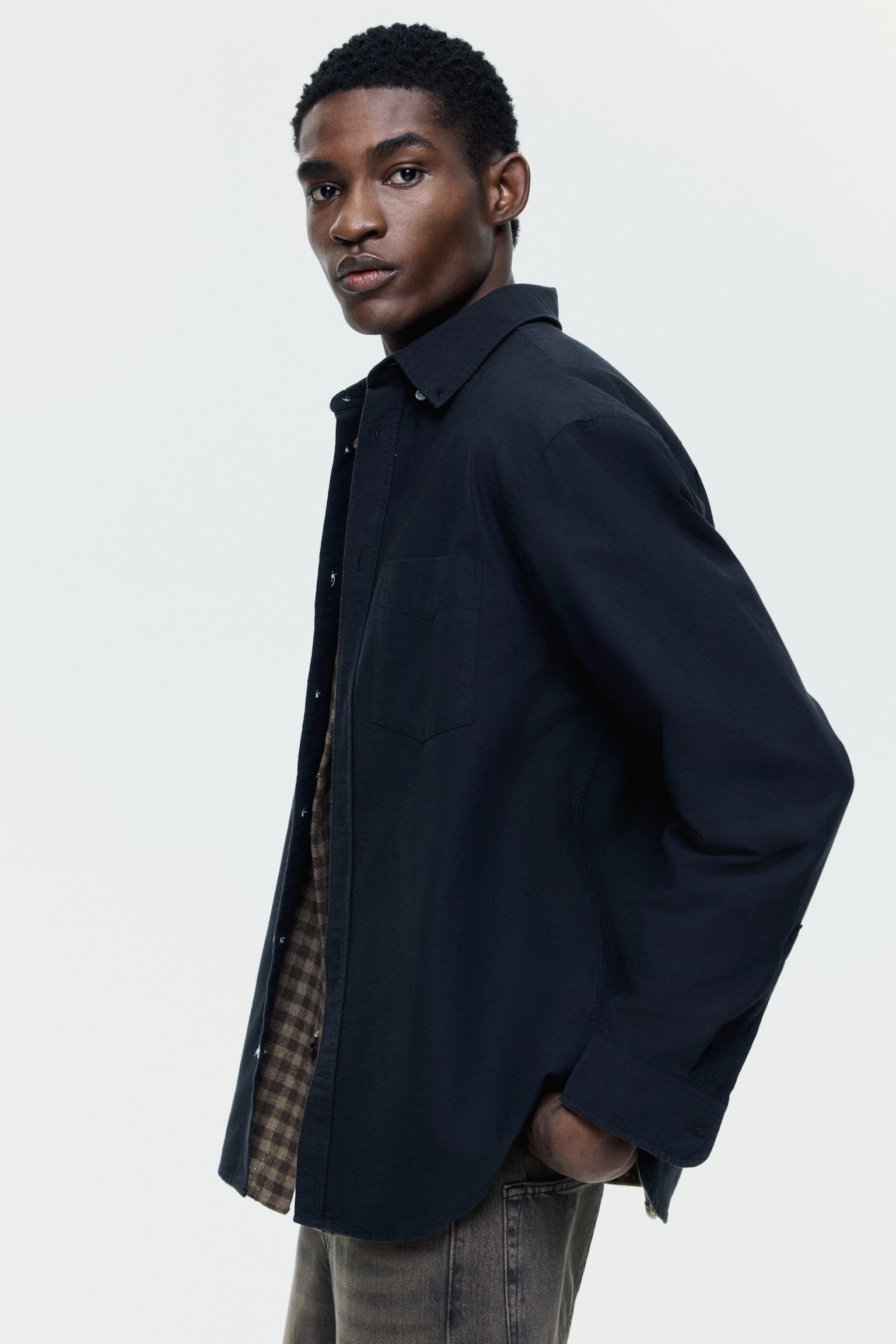 Regular Fit Oxford shirt - Black/Dark green/White/Light yellow/Light blue/Striped/Light blue/Green/Striped/White/Striped/Light blue/Striped - 5