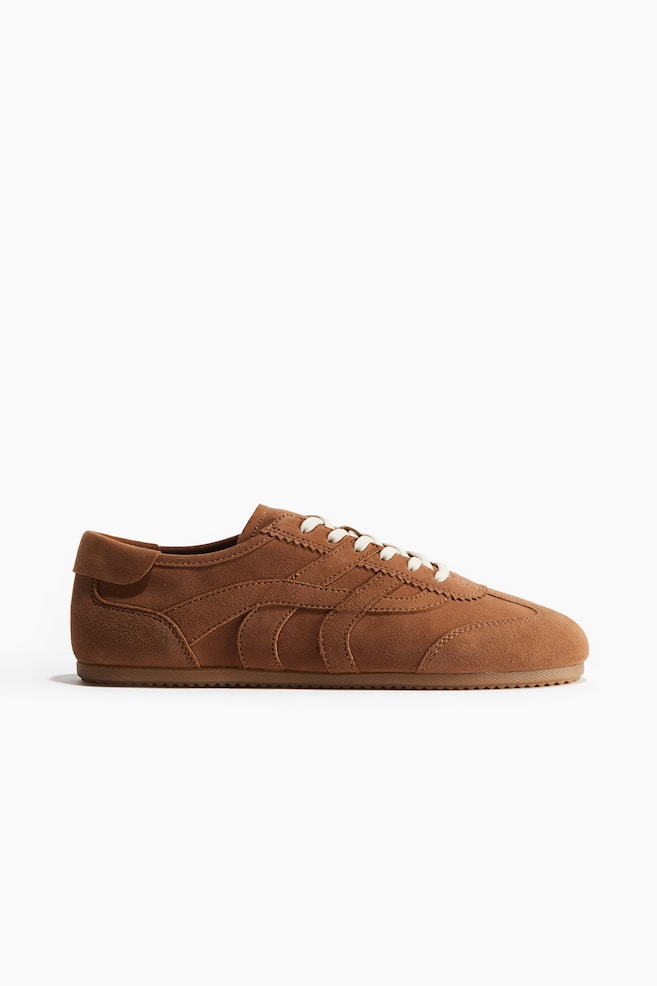 Suede trainers - Brown - 1