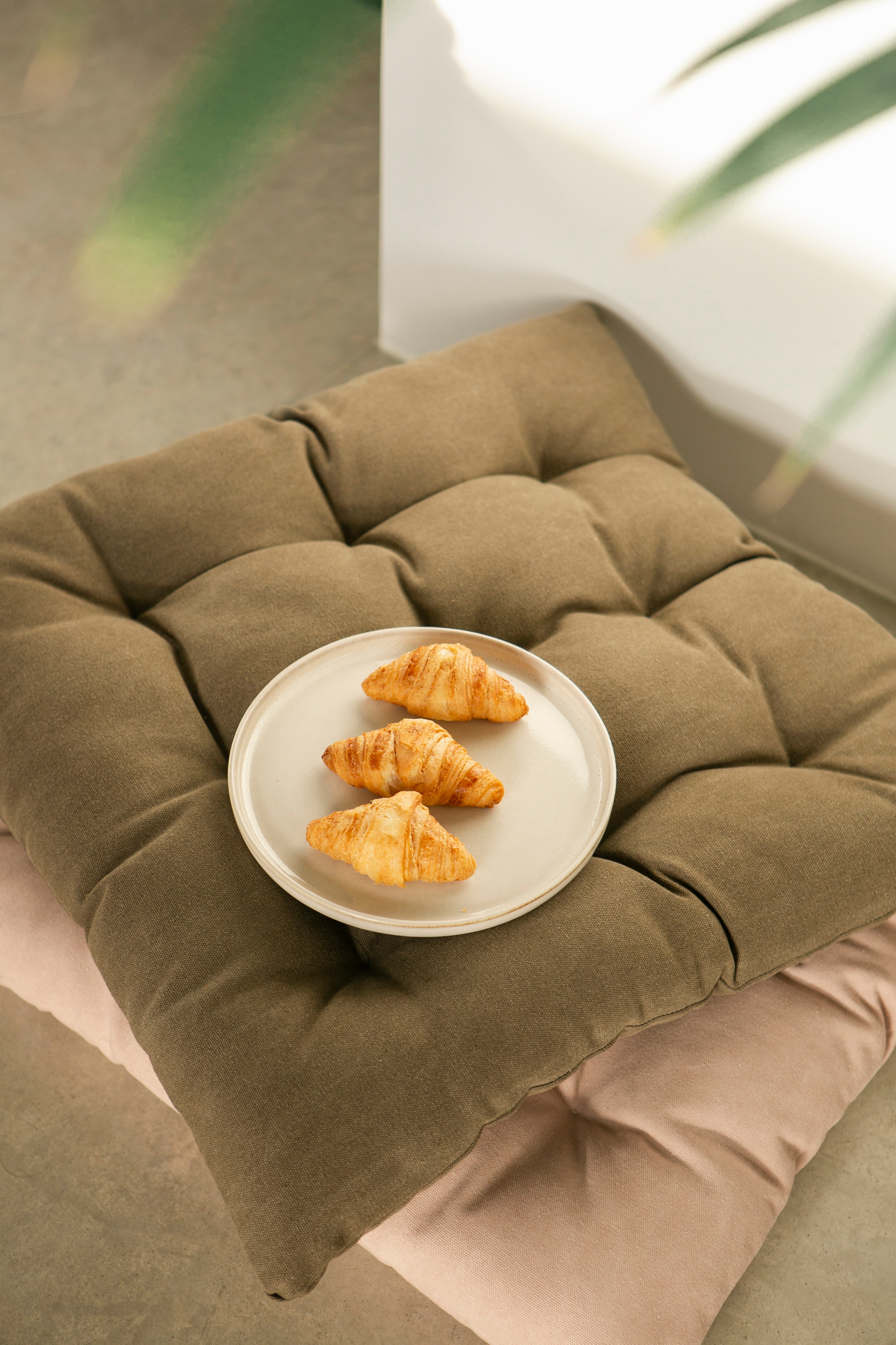 Cuscino Futon Da Pavimento - Rosa/Giallo/Blu/Taupe/Marrone