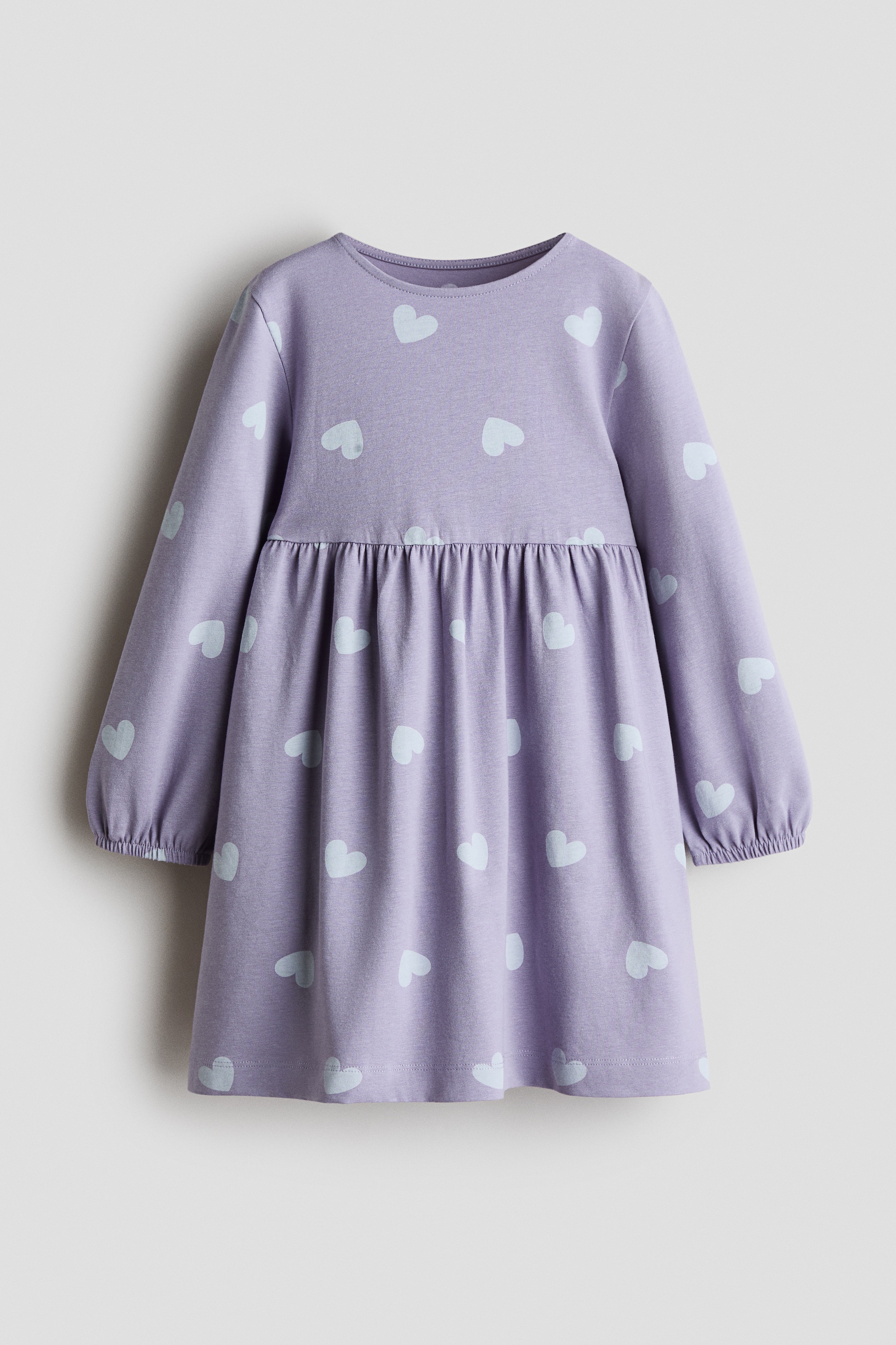 Printed cotton dressModel
