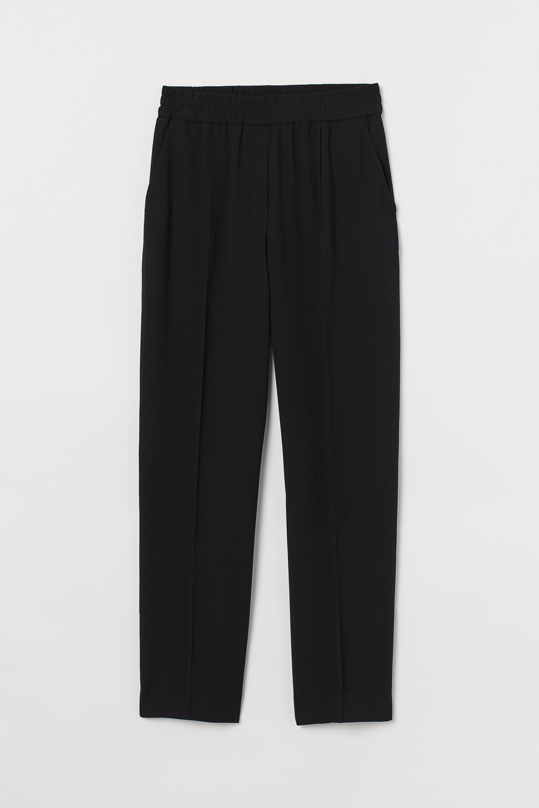 Trousers - Regular waist - Long - Black - Ladies | H&M GB