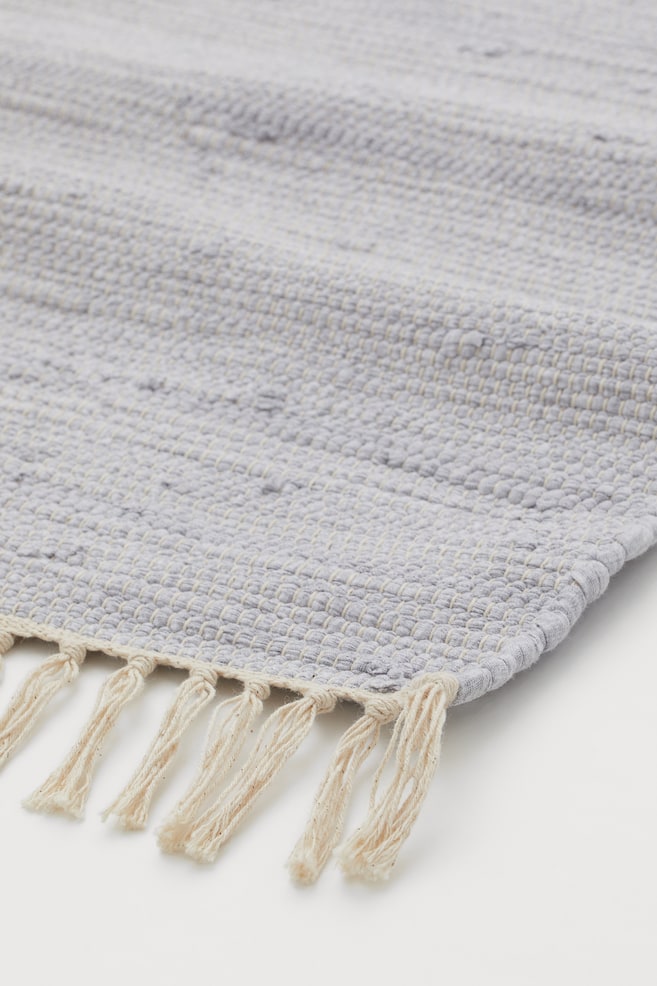 Cotton rag rug - Light grey/Natural white/Grey - 3