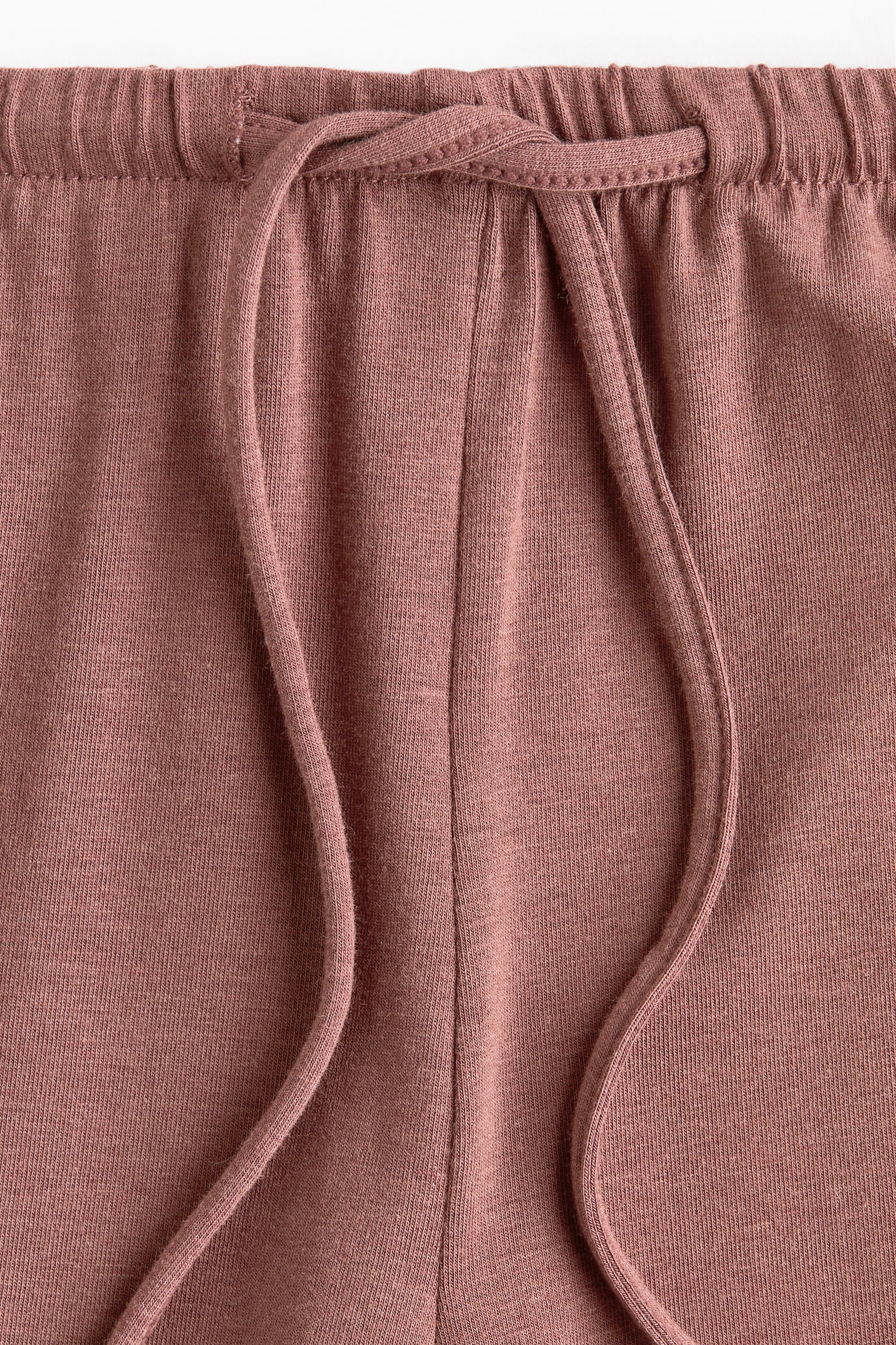 Viscose-blend pyjama bottoms - Dark dusty pink - 7
