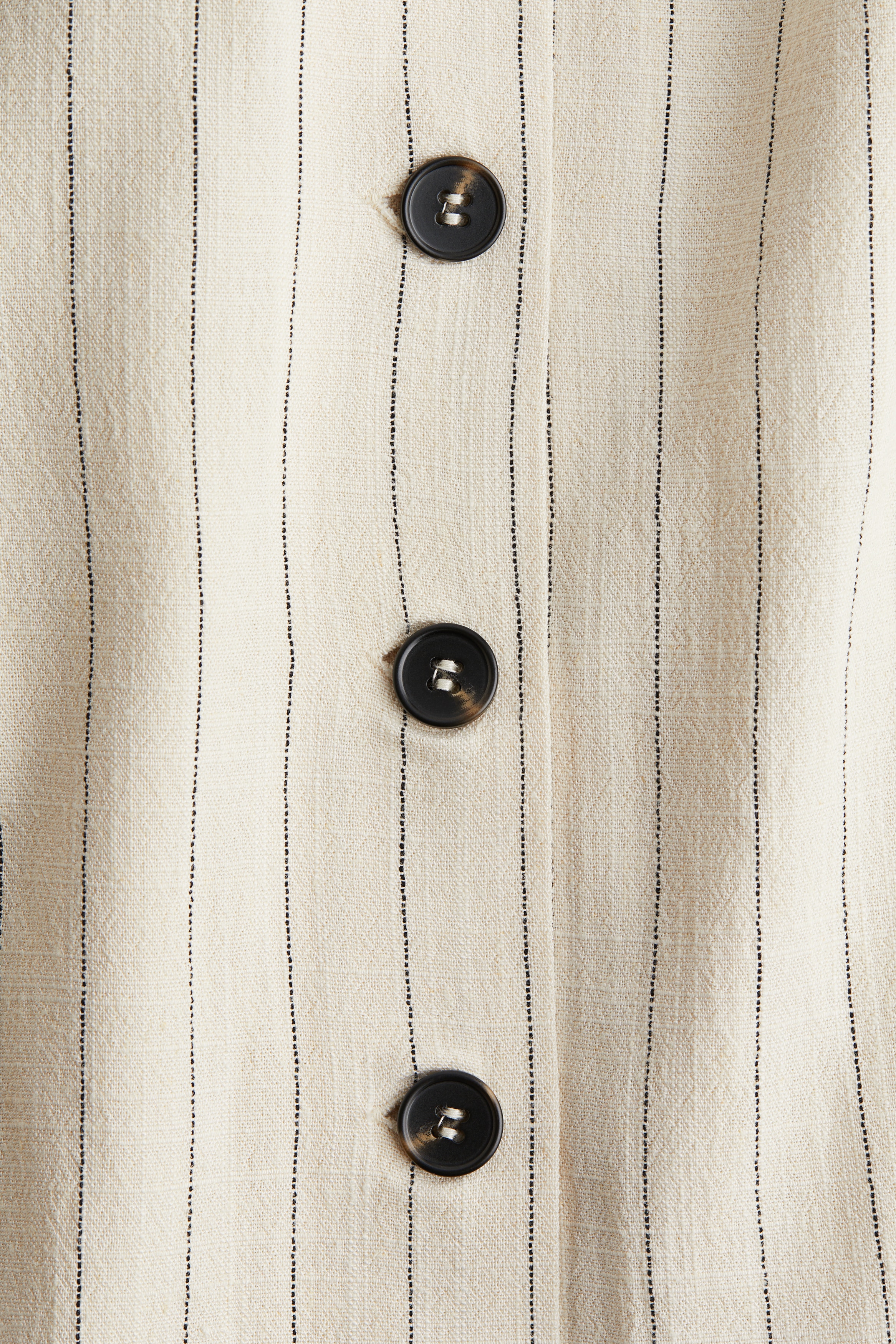 Sleeveless linen-blend dress