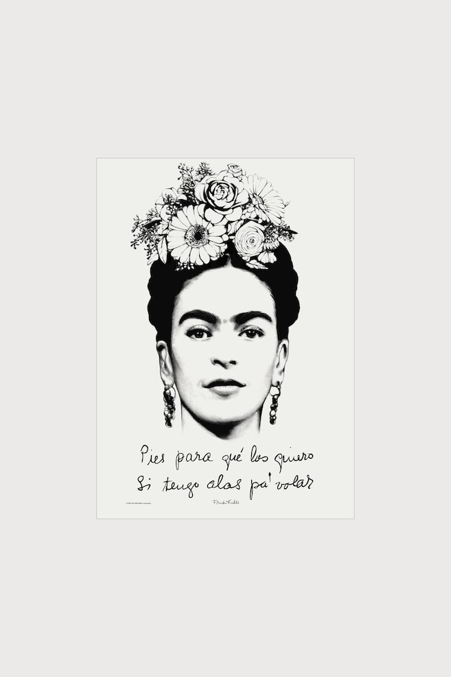 Frida Kahlo - Quote - Schwarz / Weiß - 1