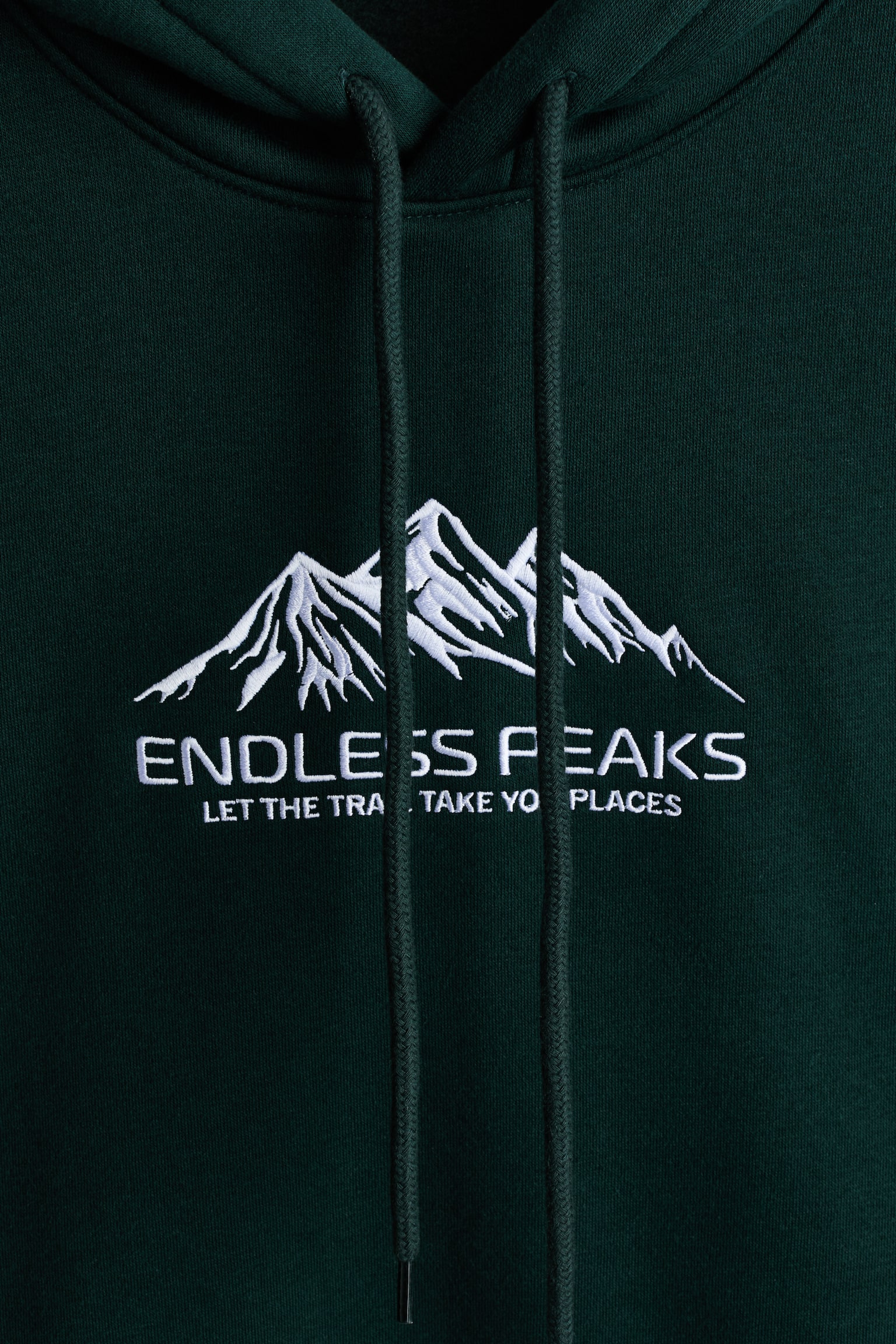 Loose Fit Printed hoodie - Dark green/Endless Peaks/Burgundy/Feel real/White/Masashi/White/Motocross/Light beige/Print-motif/White/Recordin'/Green/Ramen - 2