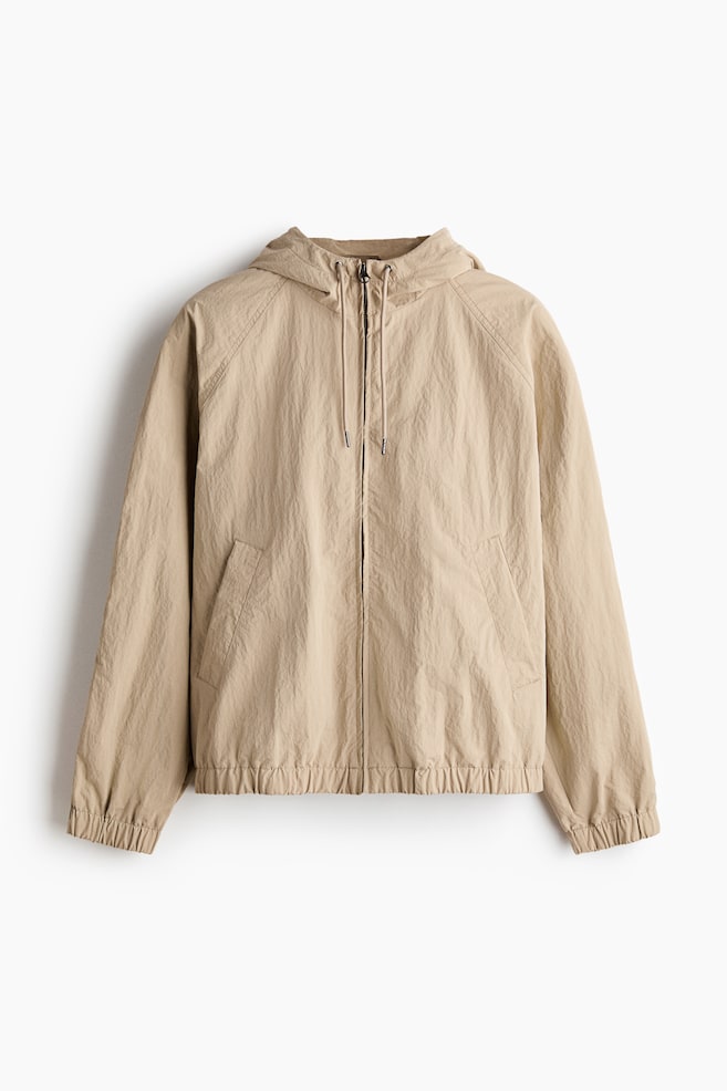 Hooded Jacket - Light beige/Black - 1