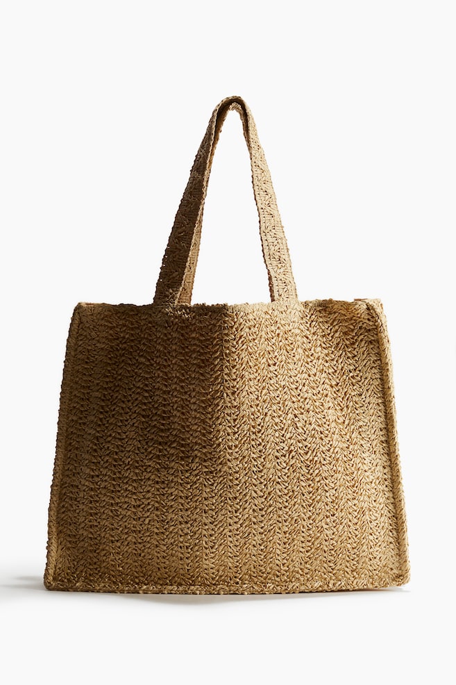 Straw shopper - Beige - 1