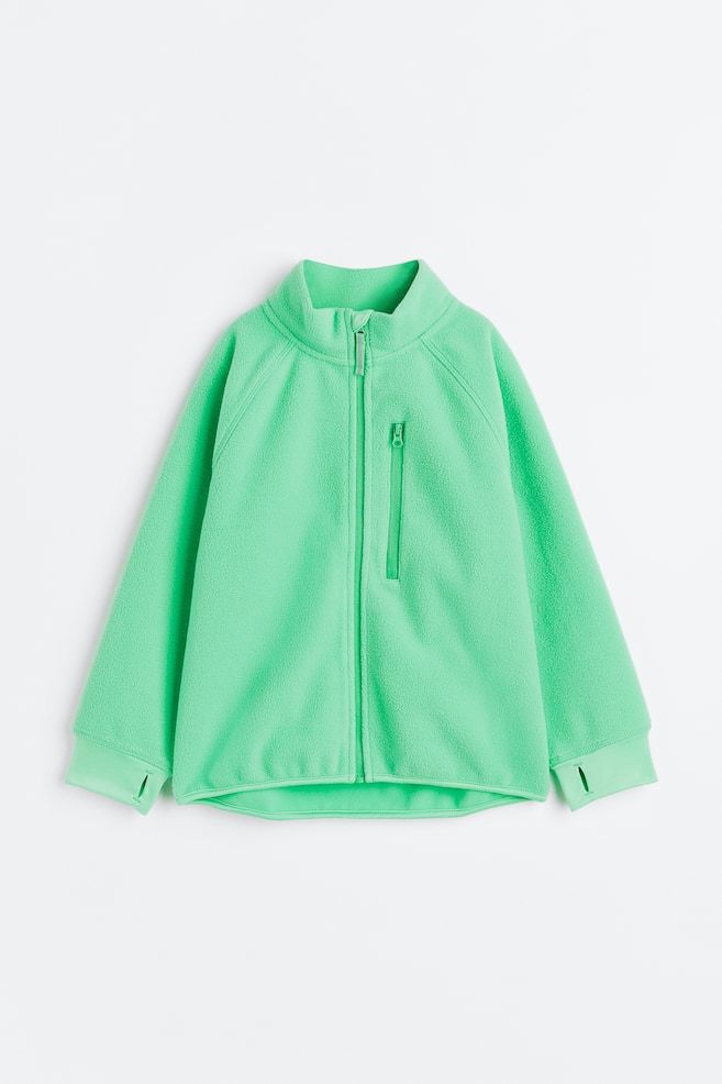 THERMOLITE® Windproof fleece jacket - Light green/Light turquoise